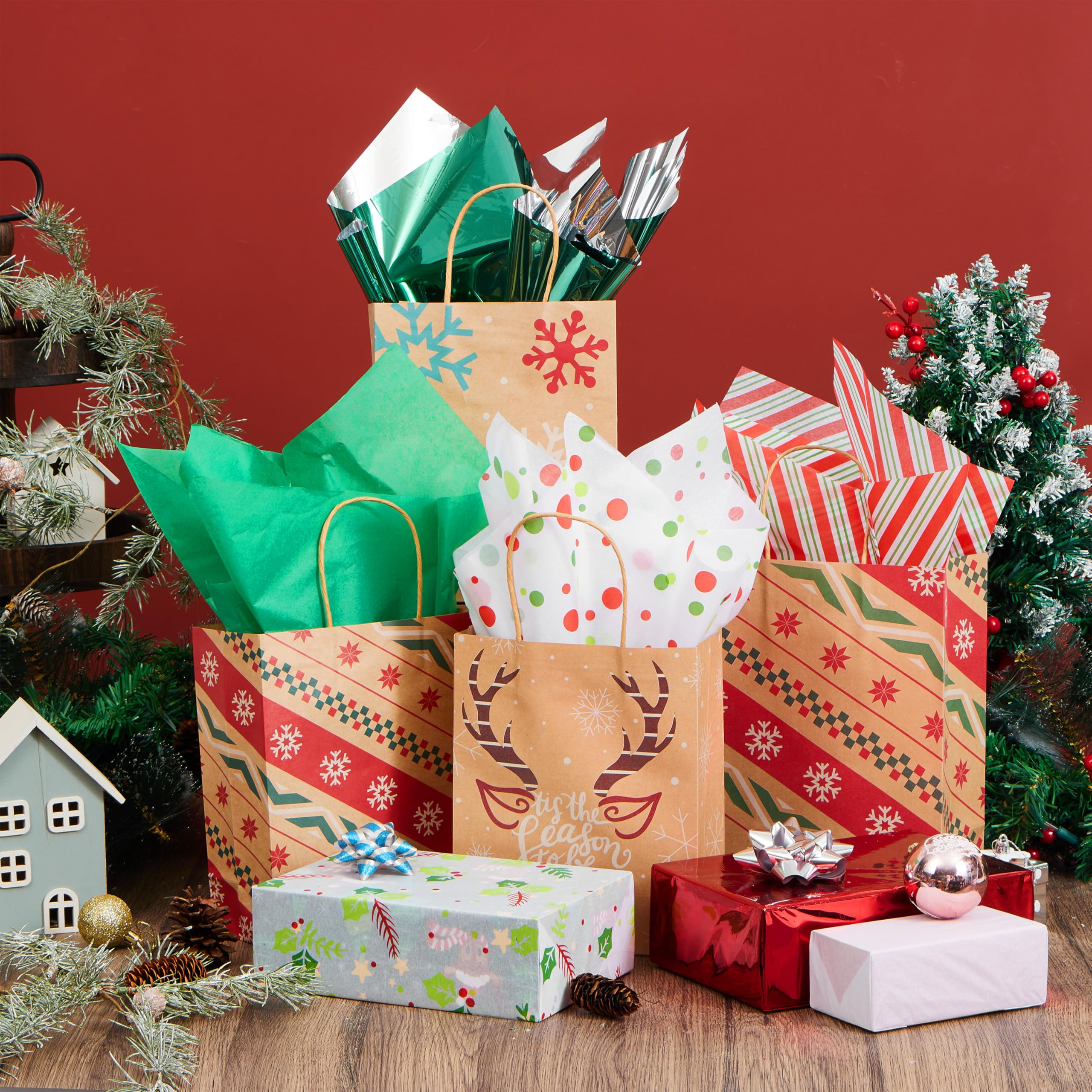 Joyin 120-Sheet Christmas Wrapping Paper Set - 20