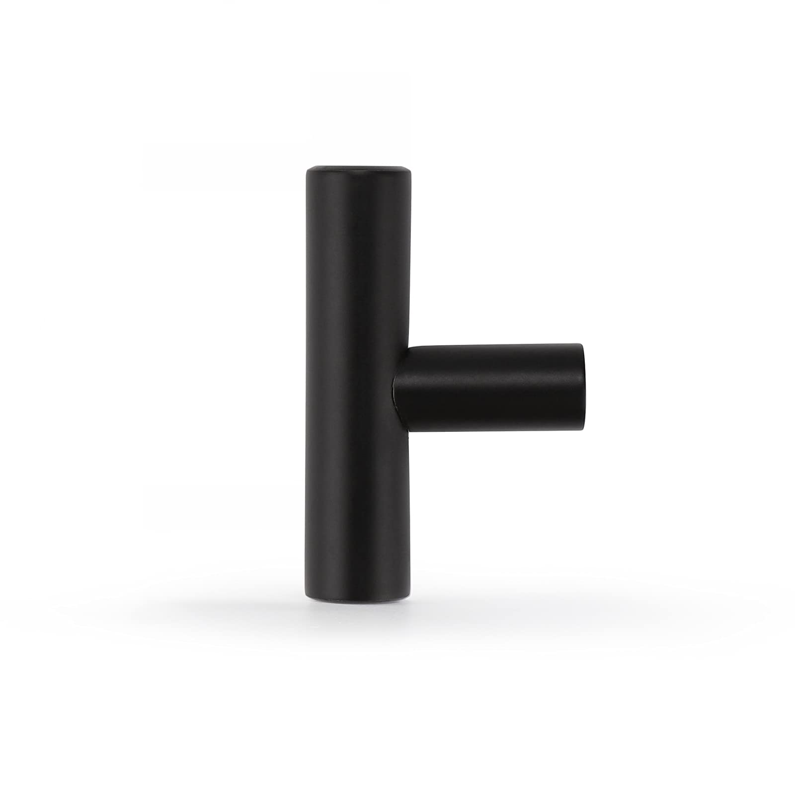 15 Pack Flat Black Kitchen Cabinet Knobs - 2 Inch Stainless Steel Single Hole Cabinet Pulls for Drawer, Closet & Dresser - Modern Hardware for Home & Office Furniture Upgrade