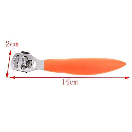 Sweetpea Stainless Steel Callus Shaver - Professional Pedicure Tool for Dead Hard Skin Removal, Foot Care Razor for Cracked Heels & Calluses (Plastic Handle) - Perfect for At-Home Pedicures & Salon Foot Treatments