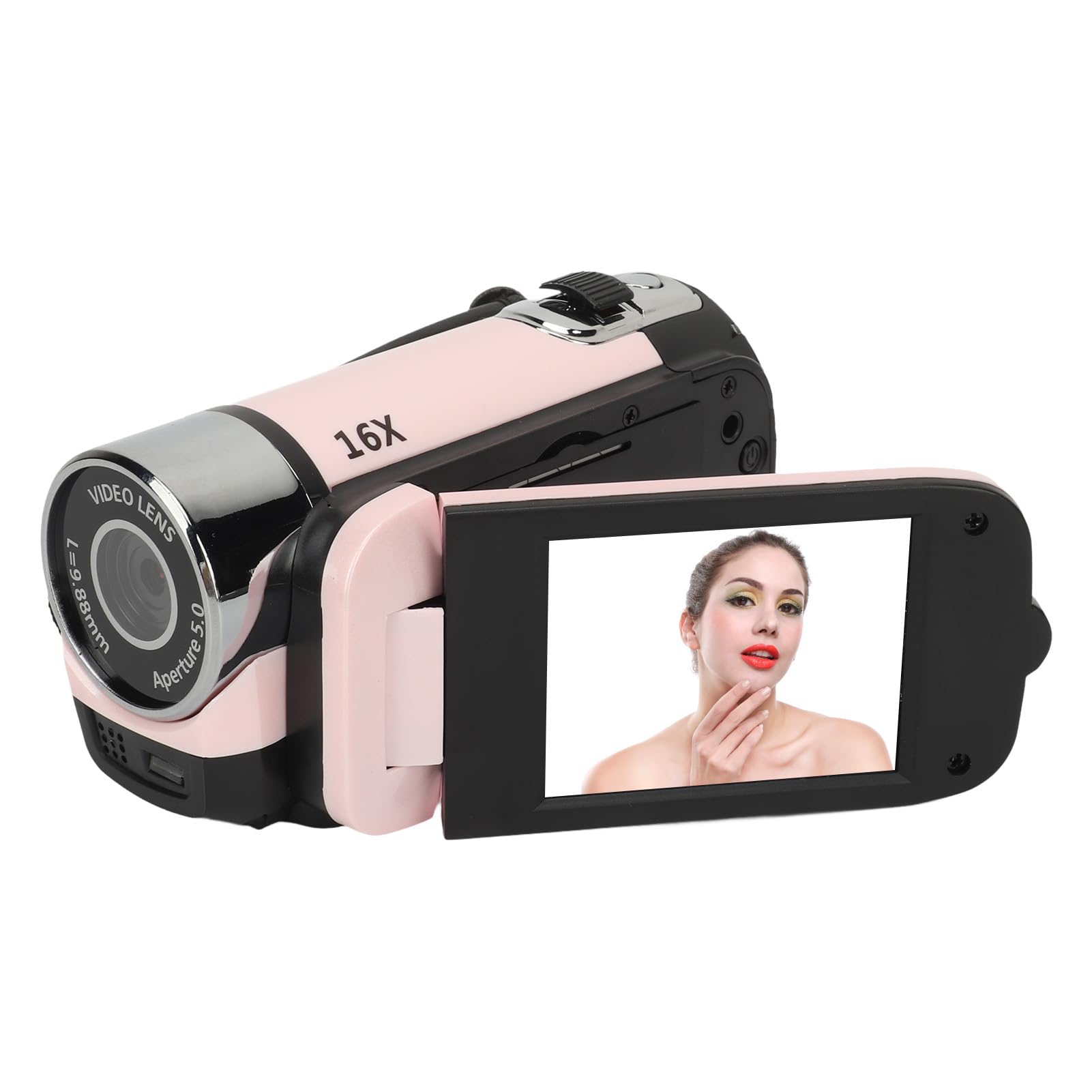 1080P 16MP Kids Digital Camera with 16X Zoom - HD Video Recorder & Vlogging Camcorder for Toddlers, Girls and Boys (Pink) - Perfect for Birthday Gifts, Travel Adventures & Family Memories