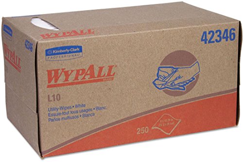 WypAll L10 Lightweight Utility Towels - Industrial Cleaning, Automotive, Workshop & Home Use - Absorbent, Durable & Disposable Shop Towels for All-Purpose Cleaning
