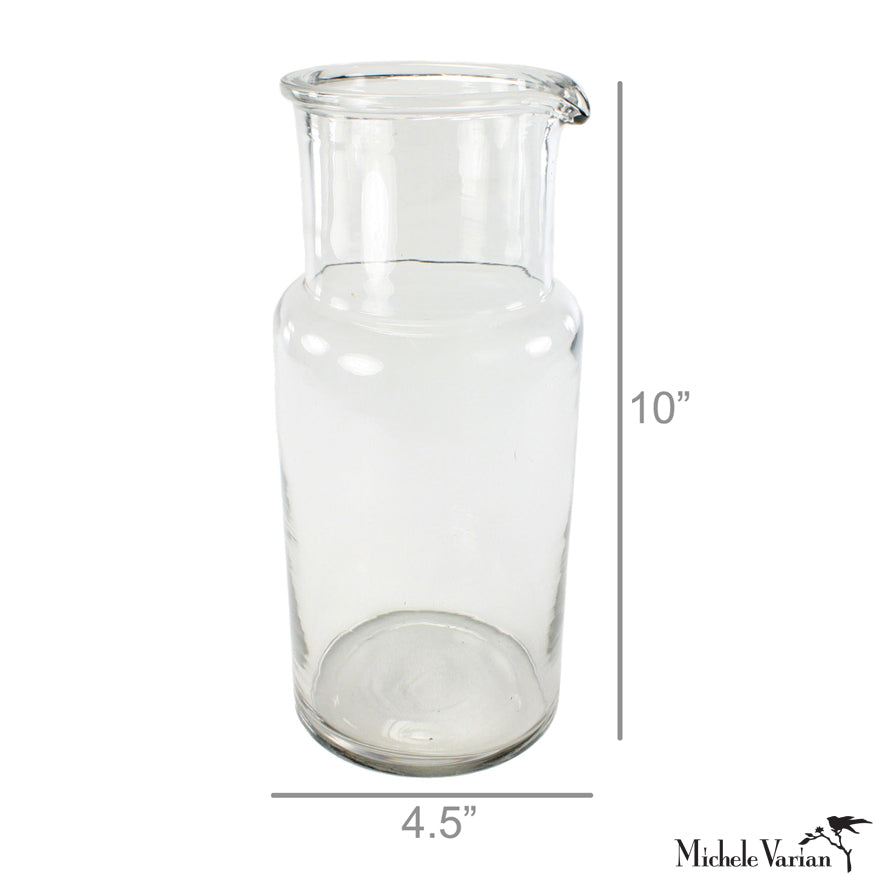 Colin Carafe Large Clear Glass Water Pitcher with Lid - Perfect for Iced Tea, Lemonade & Cold Beverages at Home, Office or Parties
