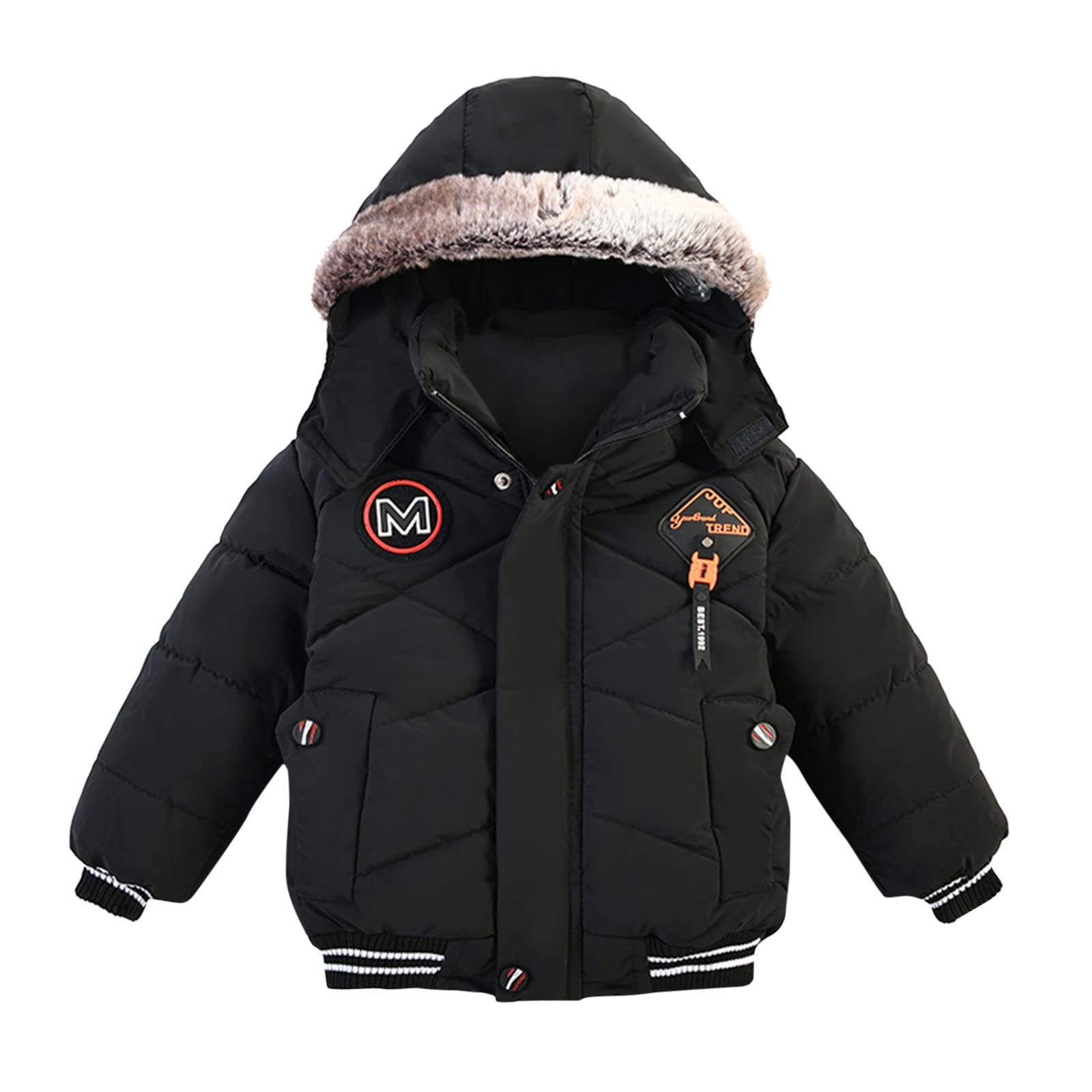 CLOTHBEST Fleece Baby Winter Jacket - Warm Hooded Coat for Boys & Girls | Kids Snow Outfit with Gloves | Perfect for Cold Weather & Outdoor Play