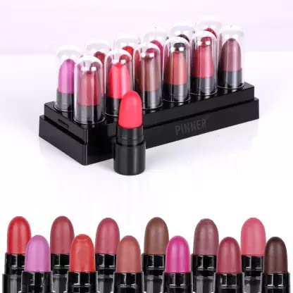 Mini Pocket Lipstick Combo Pack - Travel-Friendly & Compact Lipstick Set for On-the-Go Touch Ups - Perfect for Purse, Makeup Bag, and Everyday Carry