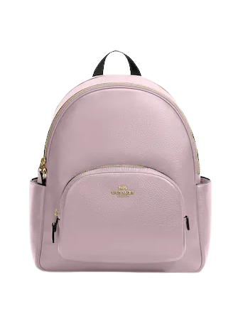 Coach Court Backpack for Women | Genuine Leather Laptop Backpack | Stylish & Durable Work & Travel Bag | Perfect for Office, College & Everyday Use