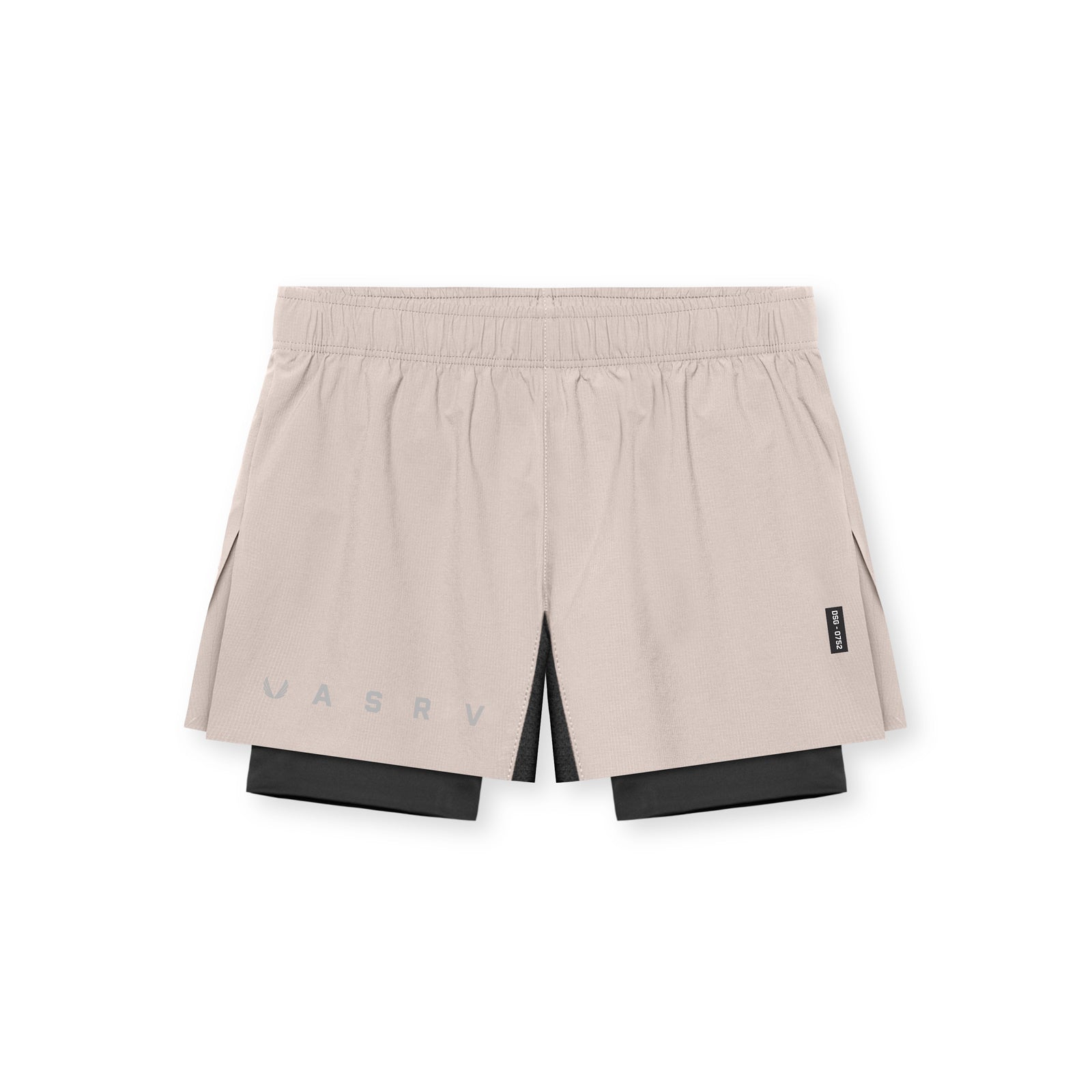 0752 Ripstop 3 High Split Liner Shorts - Chai/Black | Durable Outdoor & Workout Shorts for Hiking, Gym & Casual Wear