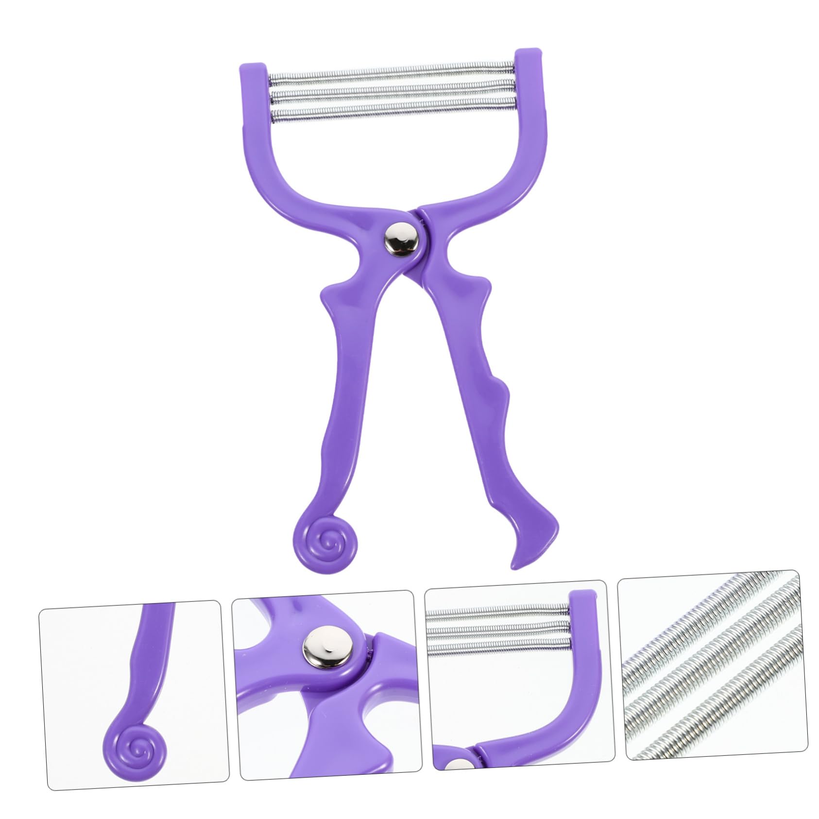 Manual Hair Epilator for Face - Spring Hair Removal Tool for Beauty Salon & Home Use - Perfect for Eyebrows, Upper Lip & Chin