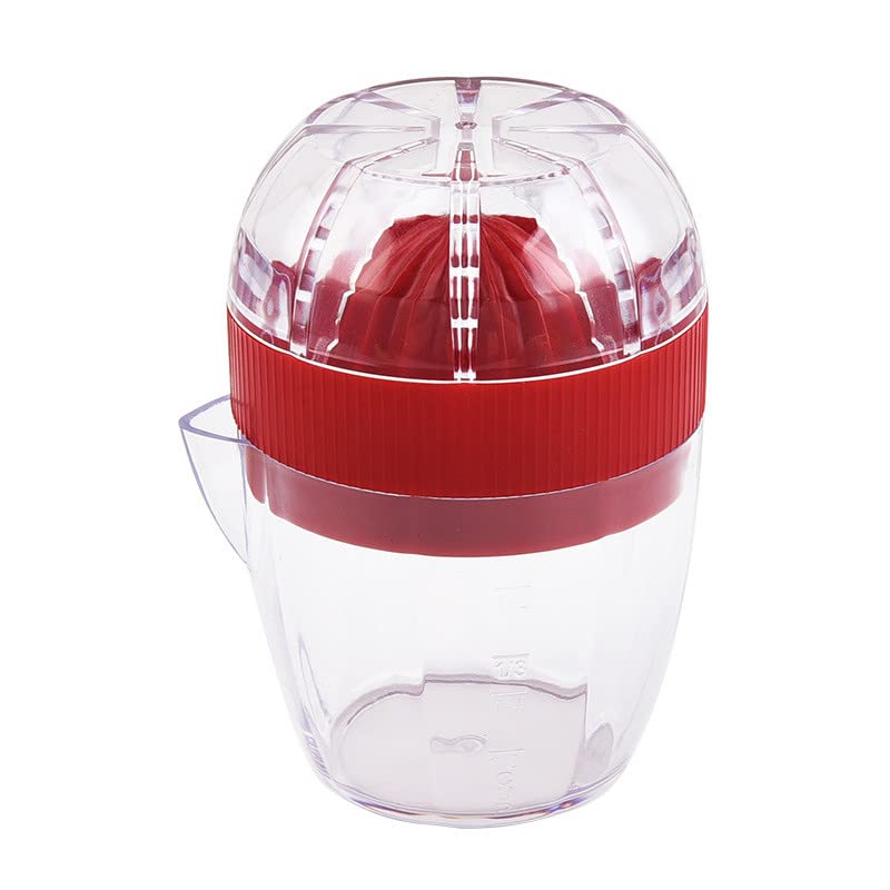 Portable Mini Fruit Juicer for Home - Blender for Oranges, Vegetables, Carrots & Mangoes - Compact Handheld Juice Extractor (Red) - Perfect for Healthy Smoothies, Fresh Juices & Kitchen Countertop Use