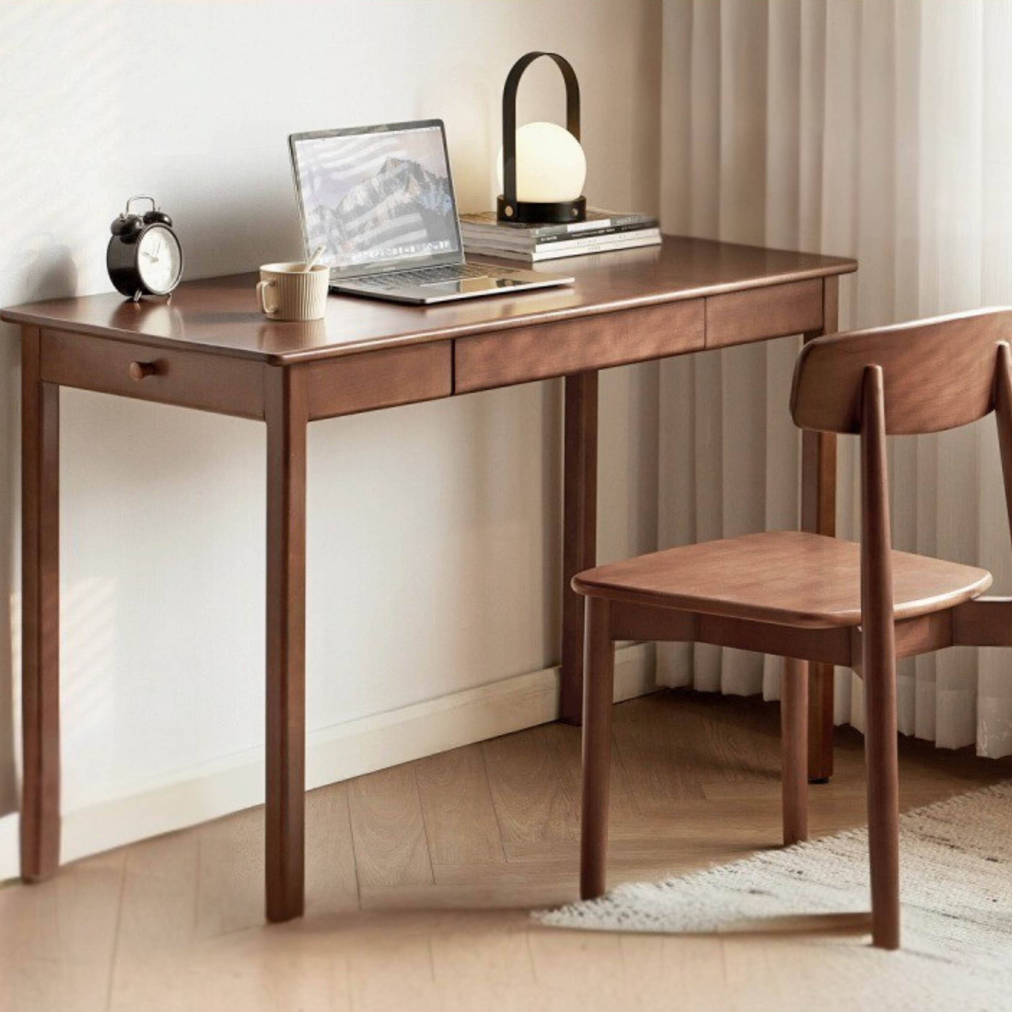 Premium Beech Solid Wood Study Desk - Durable & Stylish Home Office Furniture for Work & Study