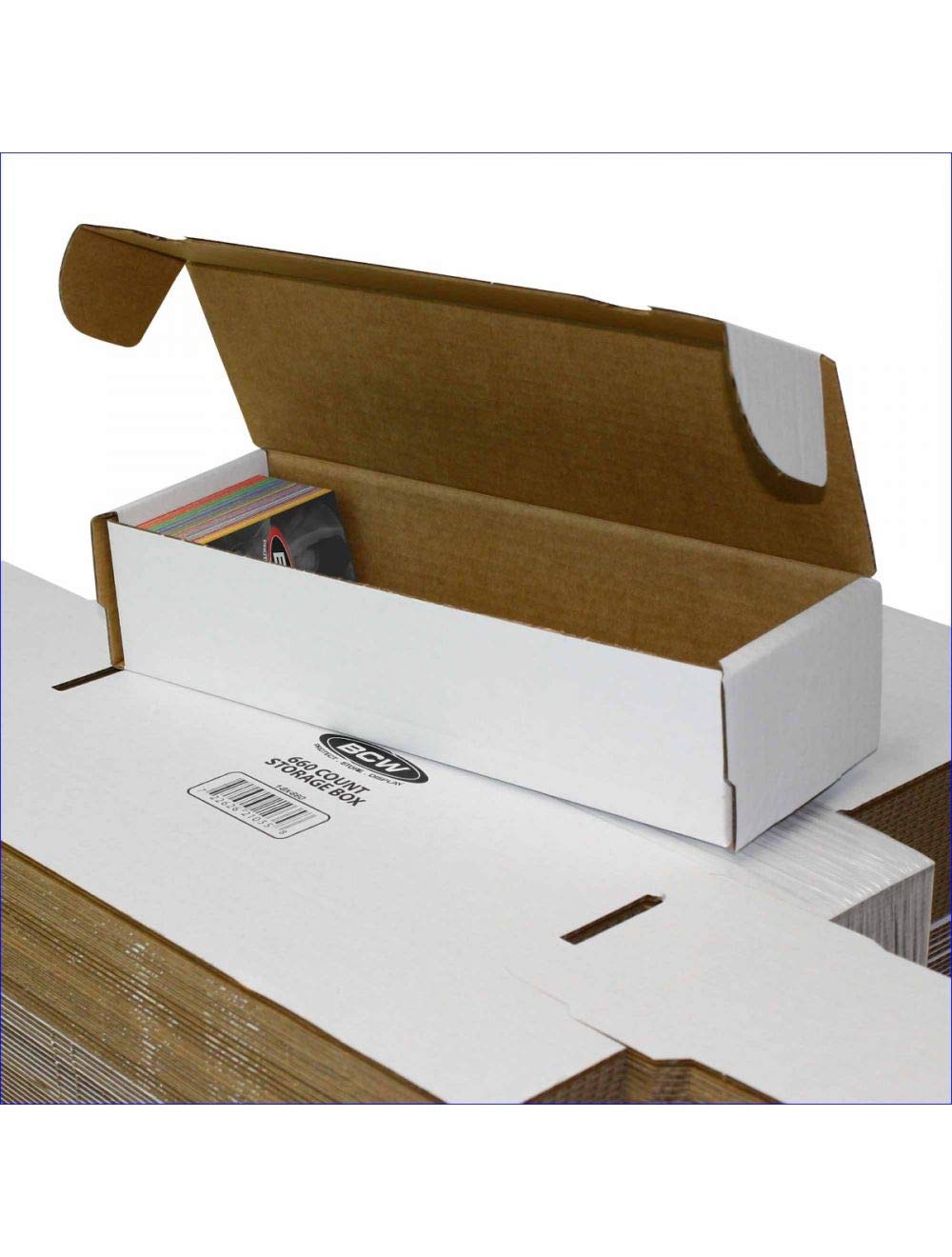 BCW 660 Card Storage Box - 5 Count | Premium Cardboard Organizer for Sports Cards (Baseball, Basketball, Football) & Trading Cards (MTG, Pokemon) | Card Game Collection Protection | Easy Assembly | Perfect for Collectors & Gaming Tournaments