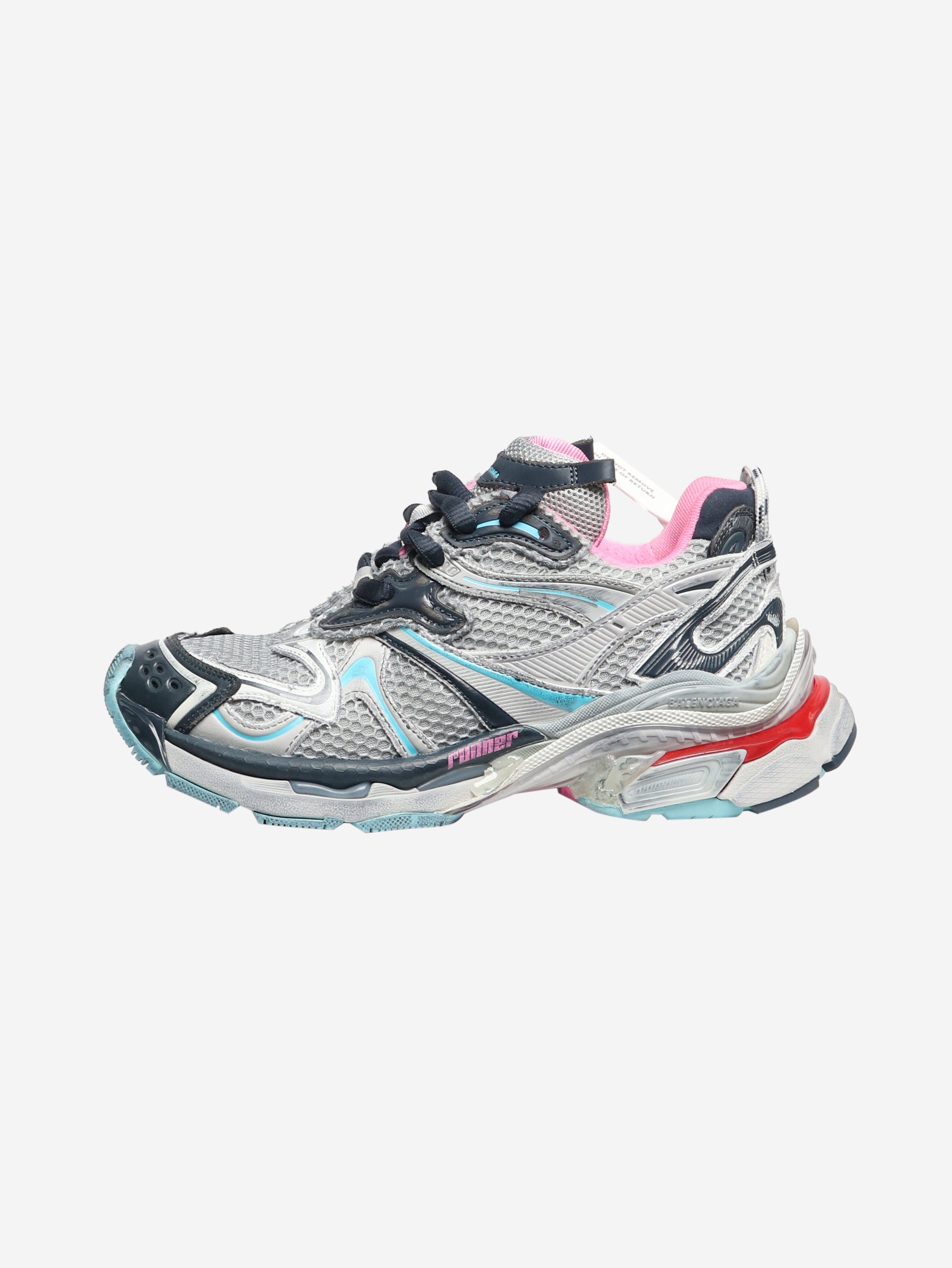 **Grey Runner 2.0 Sneakers for Women - Comfortable Running Shoes Size EU 38 (US 7.5) - Perfect for Jogging, Gym Workouts & Casual Wear**