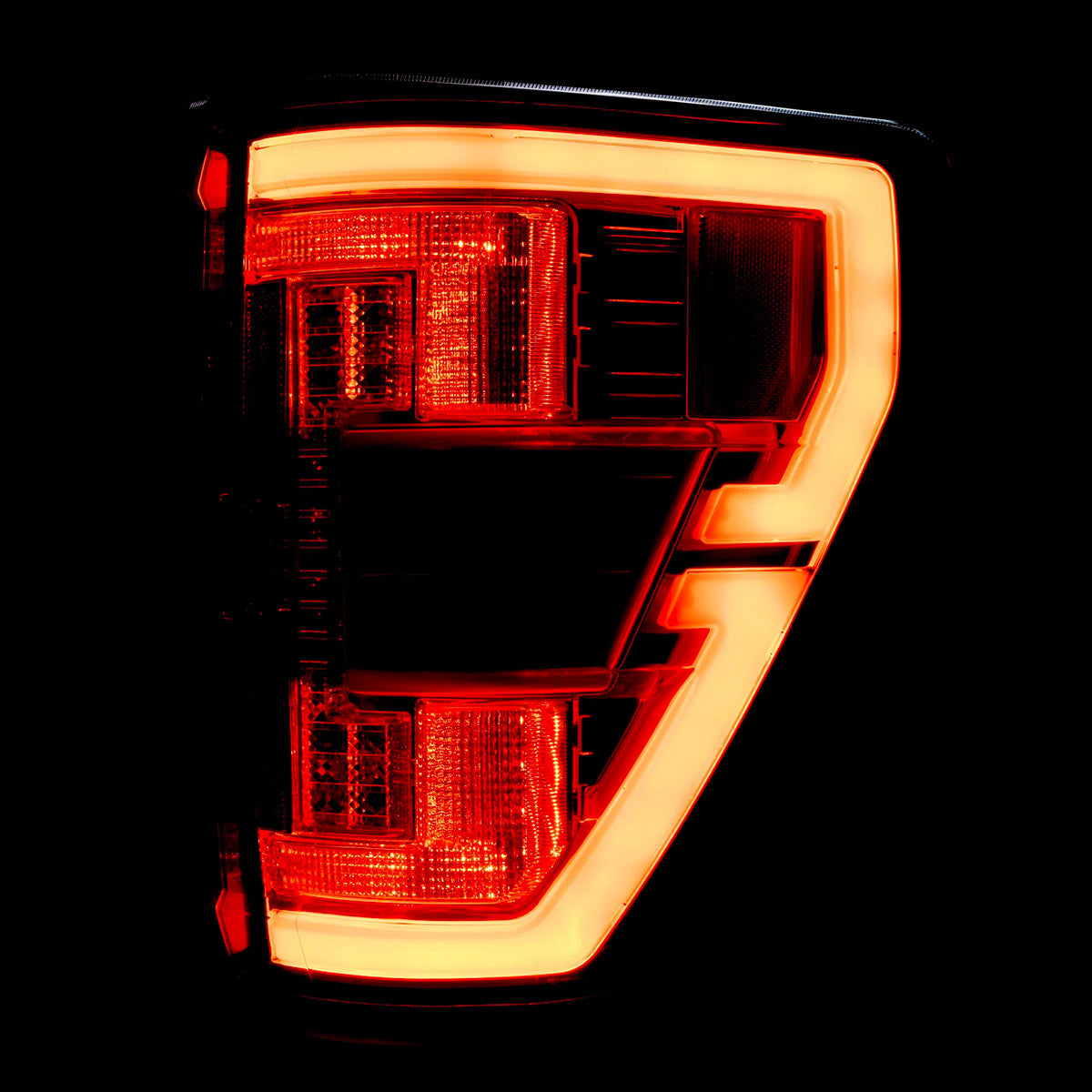 Ford F150 2021-2023 Ultra Bright OLED Tail Lights with Startup Animation - Direct Replacement for Factory Halogen Lights (BLIS Compatible) - Multiple Lens Options - Upgrade for Night Driving & Enhanced Safety