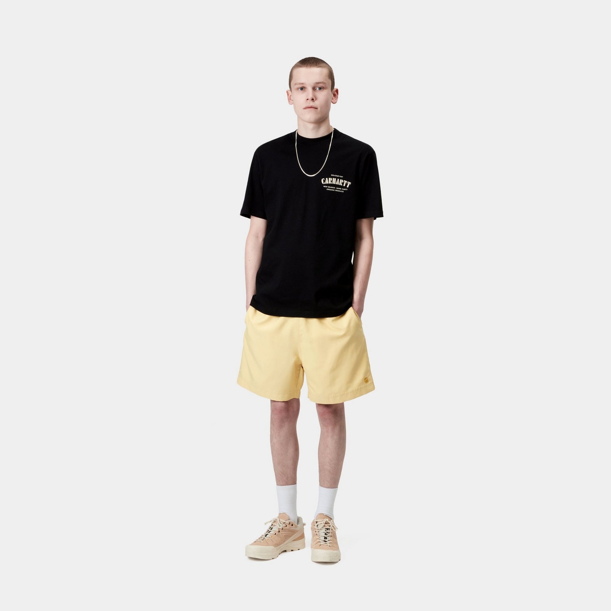 Chase Swim Trunks for Men - Quick Dry Comfortable Beach Shorts with Mesh Liner | Air Yellow | Perfect for Swimming, Surfing, and Summer Vacation