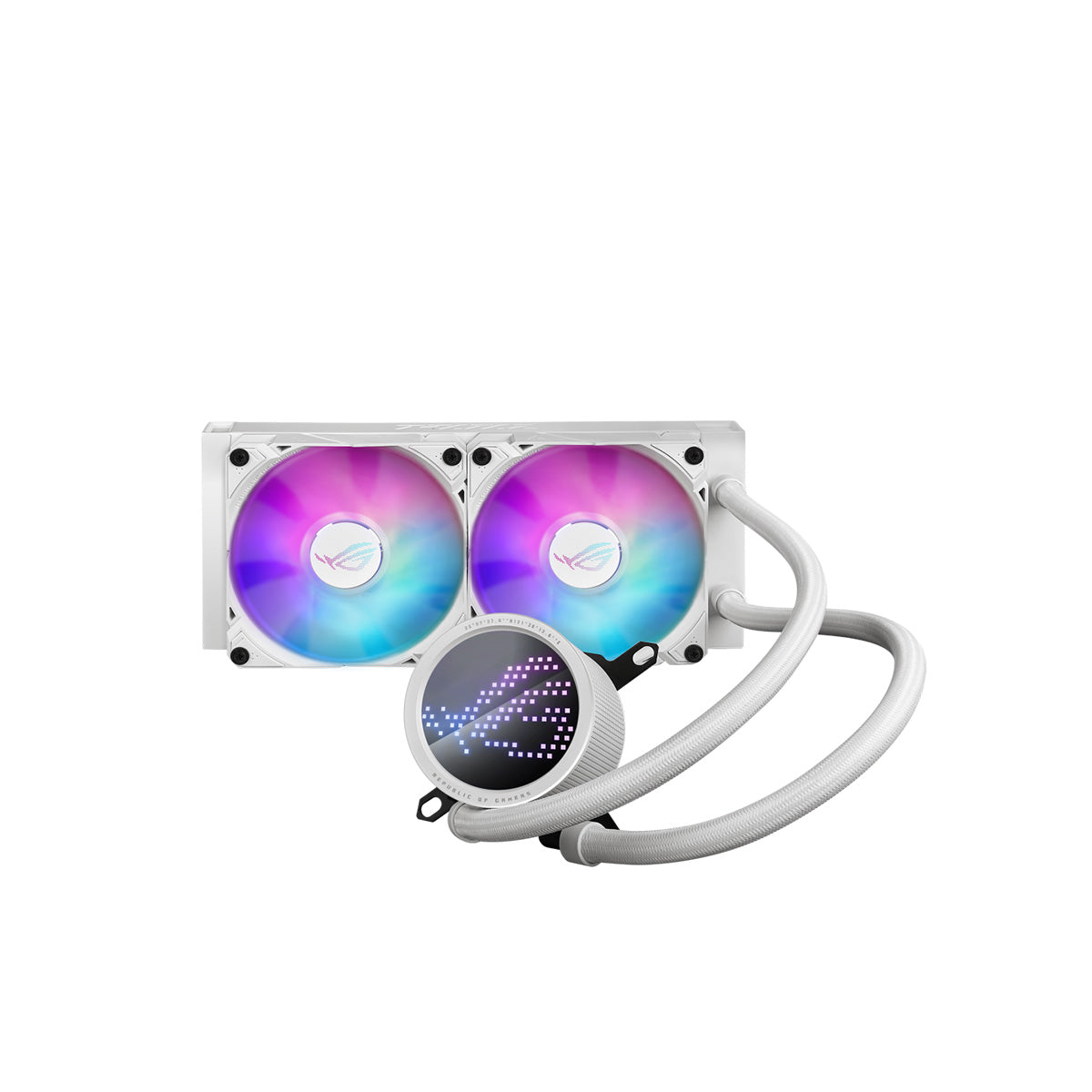 ASUS ROG RYUO III 240 ARGB White Edition AIO Liquid CPU Cooler - Premium RGB Cooling for Gaming PCs & Workstations - Perfect for High-Performance Gaming Rigs and Overclocking Systems