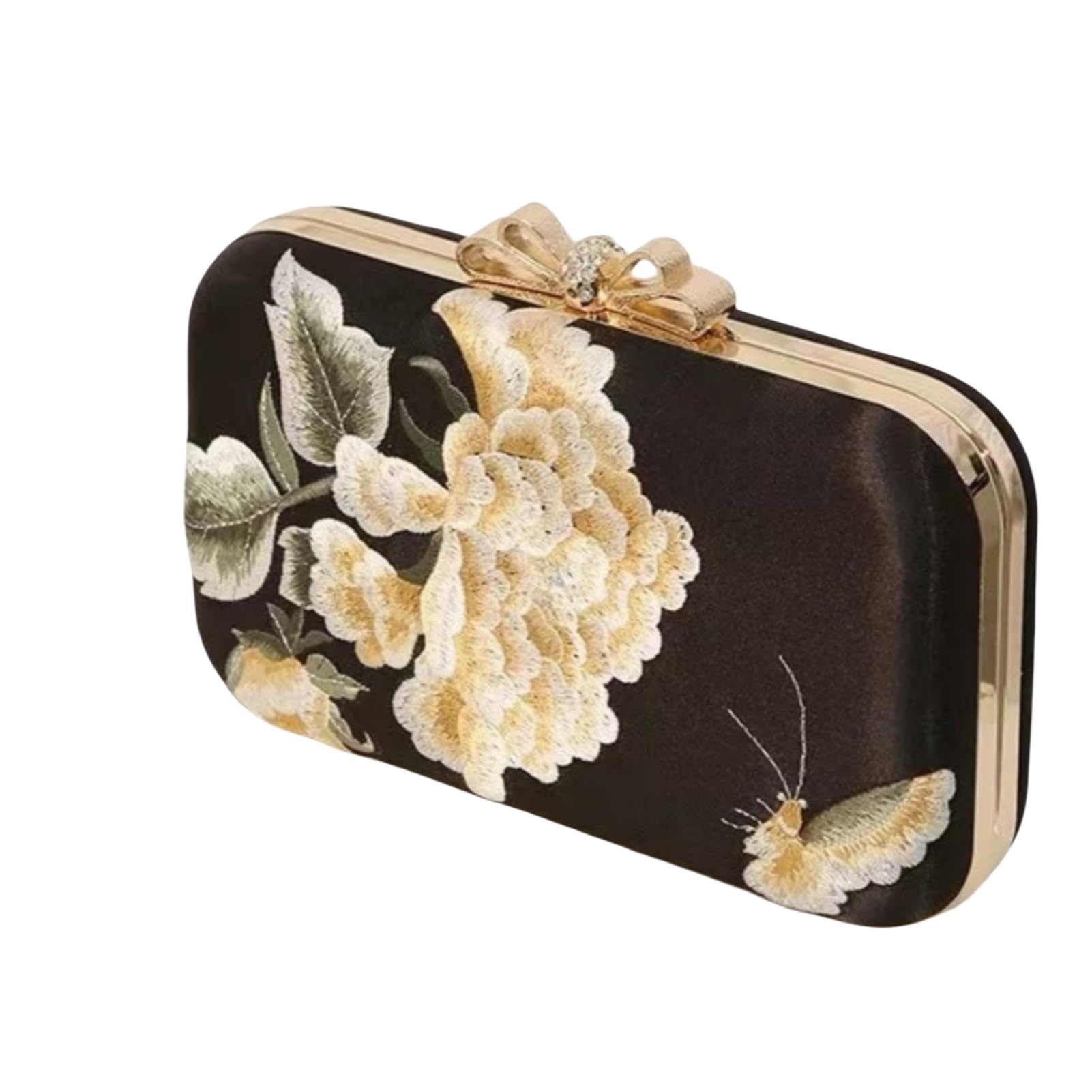 Elegant Embroidered Silk Shoulder Bag for Women - Rectangle Crossbody Handbag for Wedding, Party & Banquet | Perfect for Evening Events, Date Night & Special Occasions