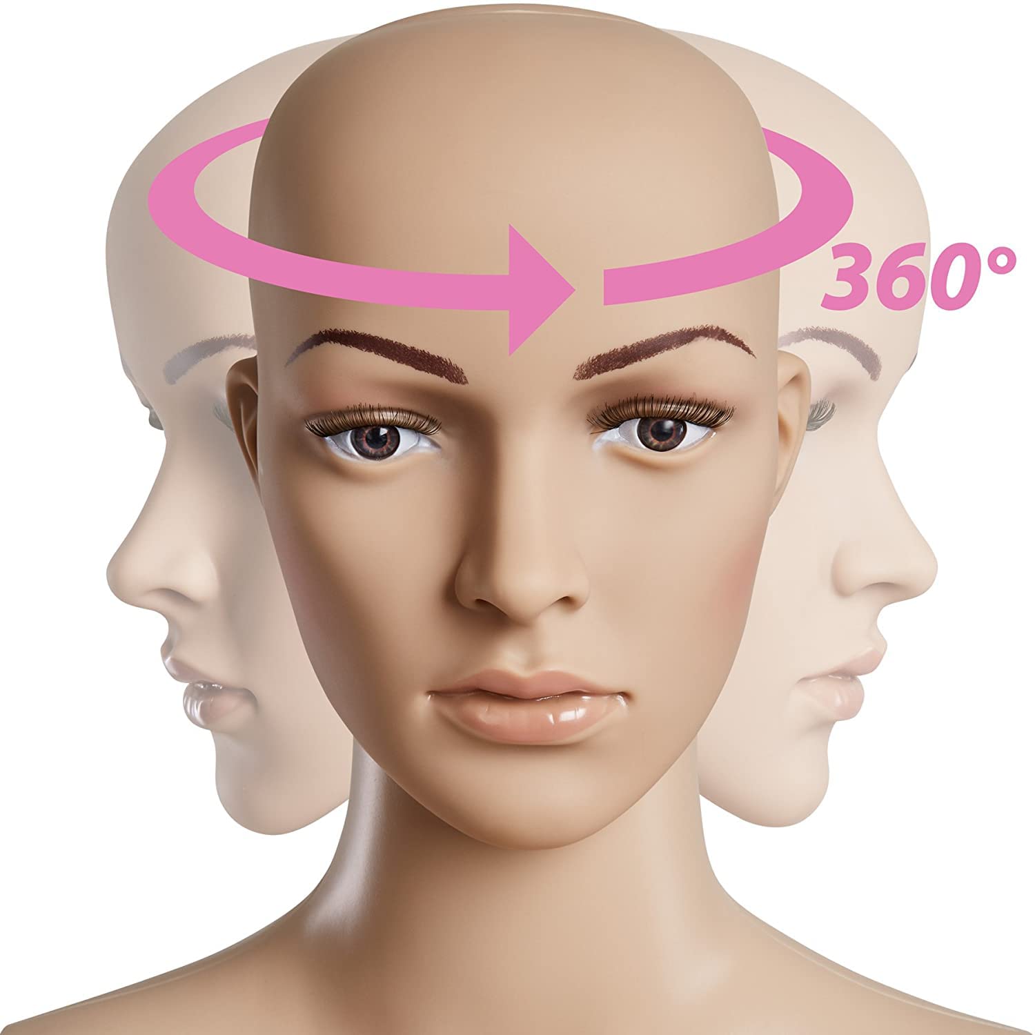 Female Mannequin for Shop Window Display - Rotatable & Portable with Metal Base & Calf Pin - Perfect for Retail Stores, Boutiques, and Fashion Showrooms