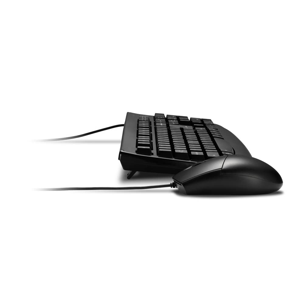 Kensington Pro Fit Washable Wired Desktop Set (K70316US) - Ergonomic Keyboard & Mouse Combo for Office, Gaming & Home Use - Spill-Resistant & Durable for Daily Computing Tasks