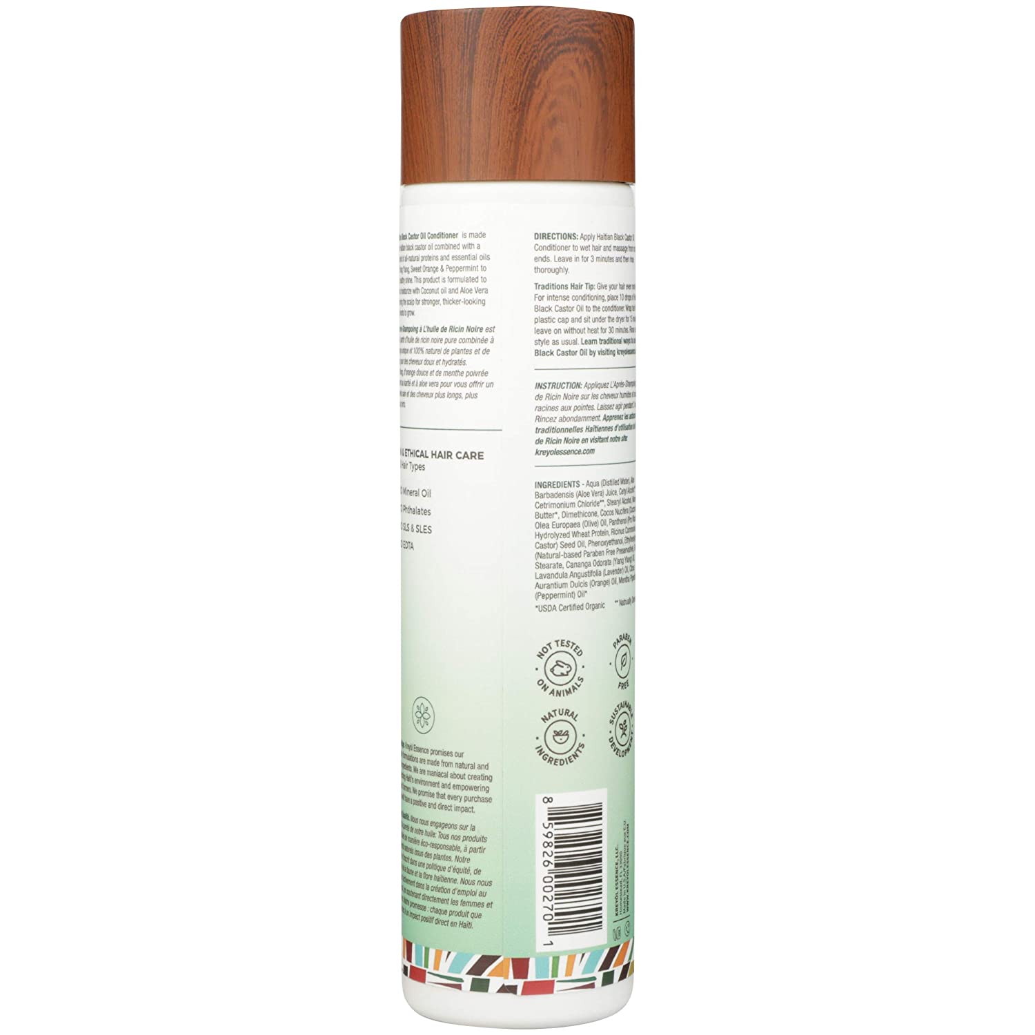 KREYOL ESSENCE Haitian Black Castor Oil Hair Conditioner - 8 oz for Deep Moisture & Repair | Perfect for Dry, Damaged & Natural Hair Care Routine