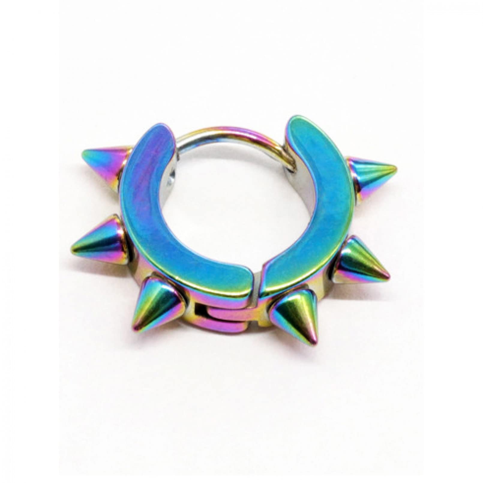 Stylish Titanium Stainless Steel Black Round Hoop Earrings for Women - Silver Butterfly Star Flame Dragon Love Heart Punk Unisex Jewelry | Perfect Gift for Girlfriend, Wife, Sister, Daughter & Mother | Birthday, Anniversary, Valentine's Day & Everyday Wear | Trendy Hip Hop Fashion Accessory