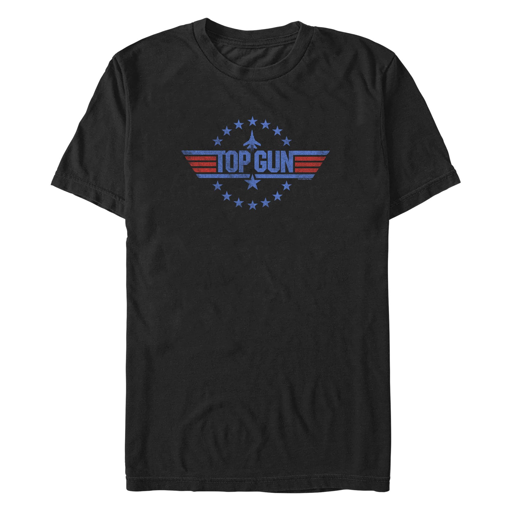 Top Gun Circle of Stars Logo T-Shirt for Men - Casual Graphic Tee for Movie Fans, Streetwear & Everyday Wear