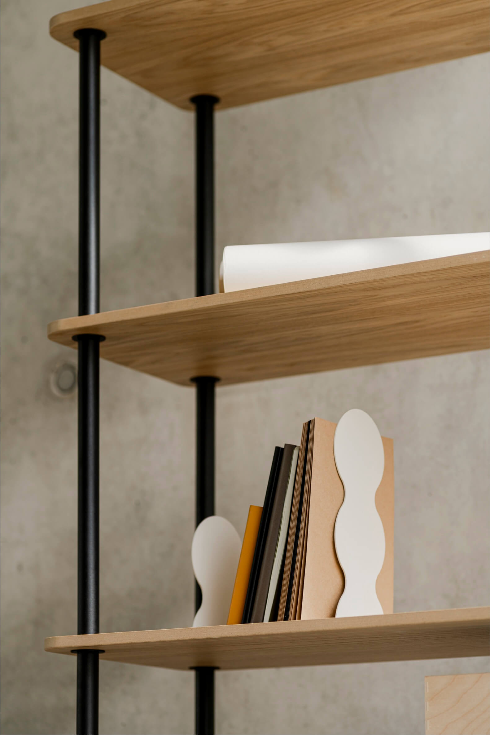 2 Pack Fala Bookends - Heavy Duty Metal Bookends for Shelves, Office, and Home Decor - Perfect for Organizing Books, Magazines, and Office Supplies