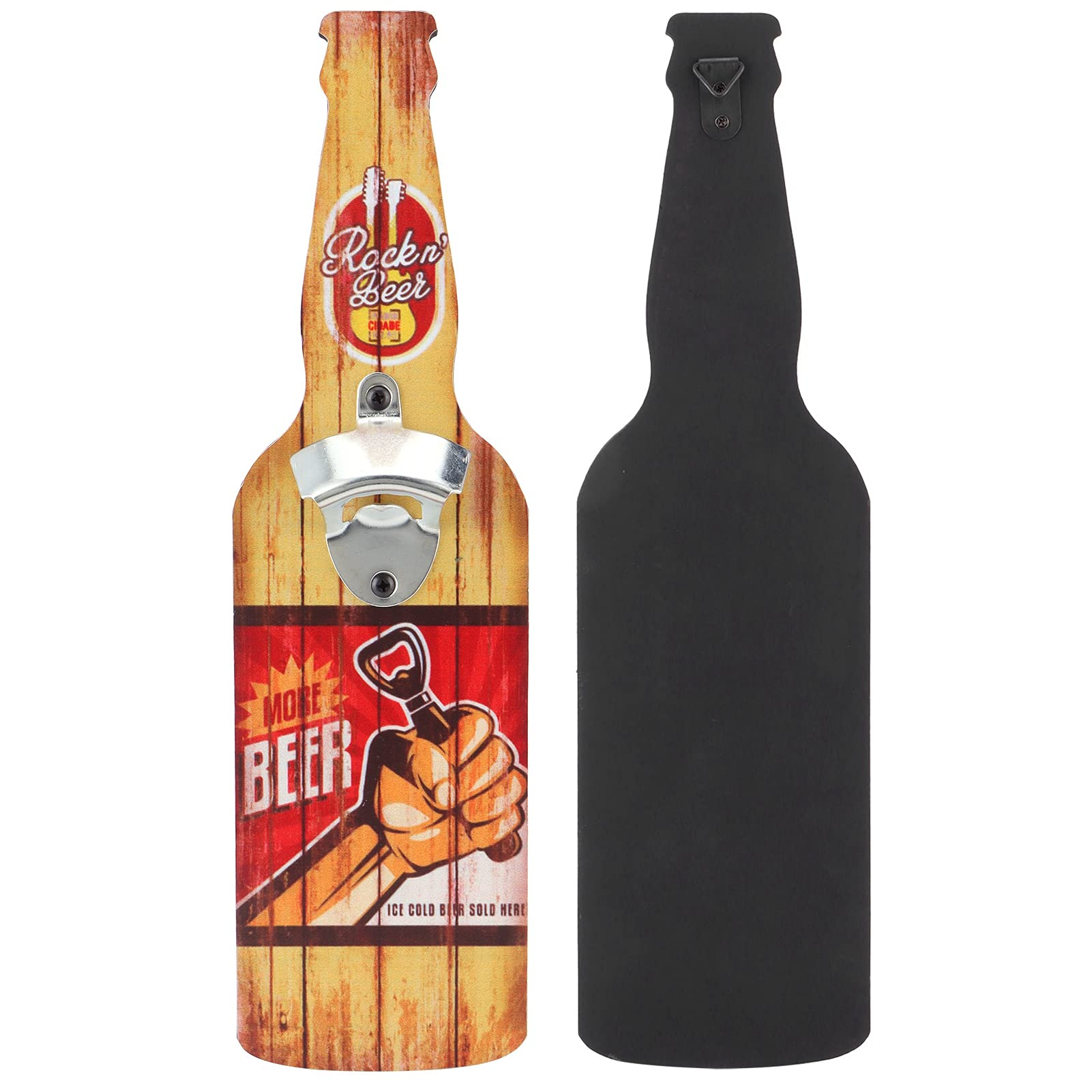 Vintage Wall Mounted Beer Opener - Rustproof Bar Decor for Home & Restaurants - Perfect for Kitchen & Pub Use