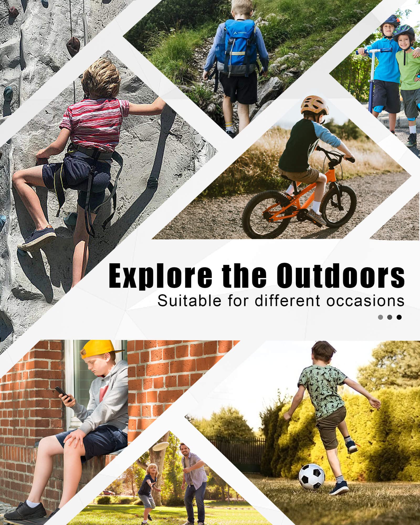 **Boys' Padded Bike Shorts - Youth Mountain Biking Cargo Shorts with Comfortable Padding & Loose Fit - Perfect for Cycling, Hiking & Outdoor Adventures**