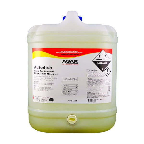 Agar Autodish Commercial Dishwasher Detergent - High-Efficiency Restaurant Dishwashing Soap for Heavy-Duty Cleaning | Perfect for Commercial Kitchens, Cafeterias, and Food Service Businesses