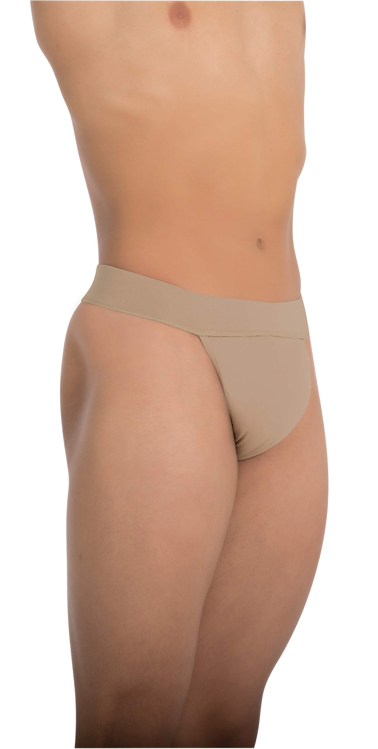 Body Wrappers Men's Thong Support Dance Belt - M003 | Comfortable Dance Underwear for Ballet, Yoga & Performance | Perfect for Dancers, Gymnasts & Athletes