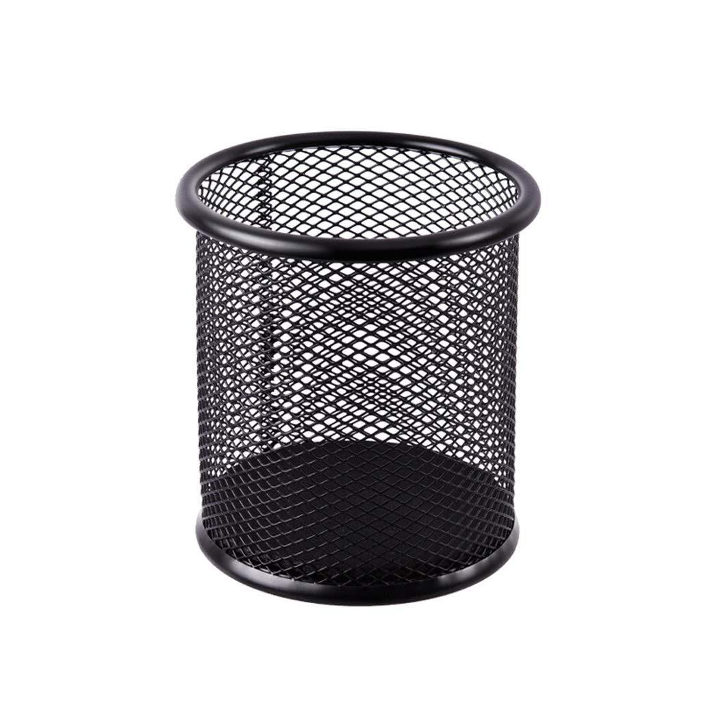 UCYG Black Metal Mesh Pen Holder - Durable Wire Desk Organizer for Office & Home (9.19 x 8 cm) - Perfect for Pencils, Markers & Stationery Storage