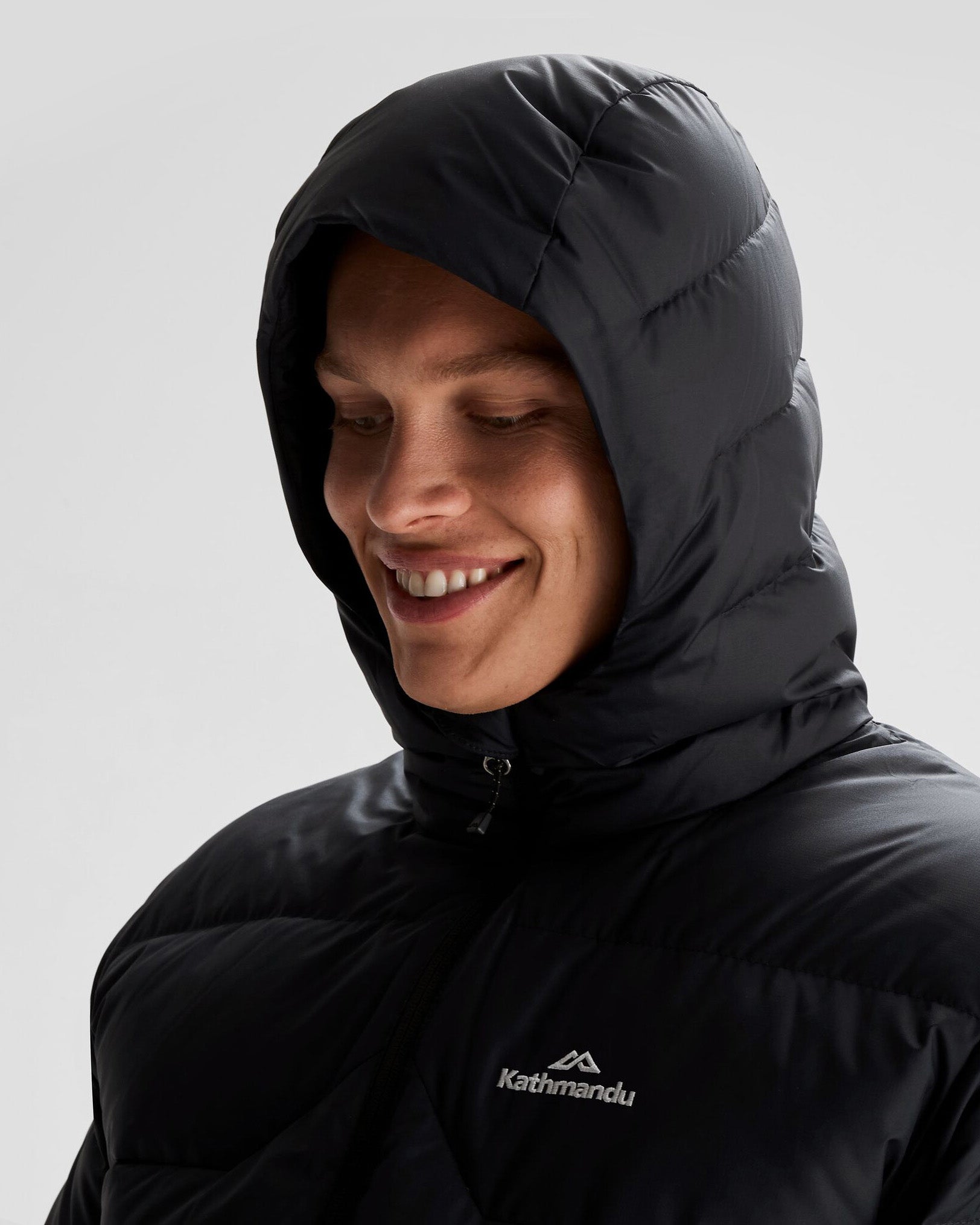 Men's Epiq Hooded Down Jacket - Lightweight Winter Coat, Waterproof & Windproof, Black - Perfect for Outdoor Activities, Hiking, and Cold Weather