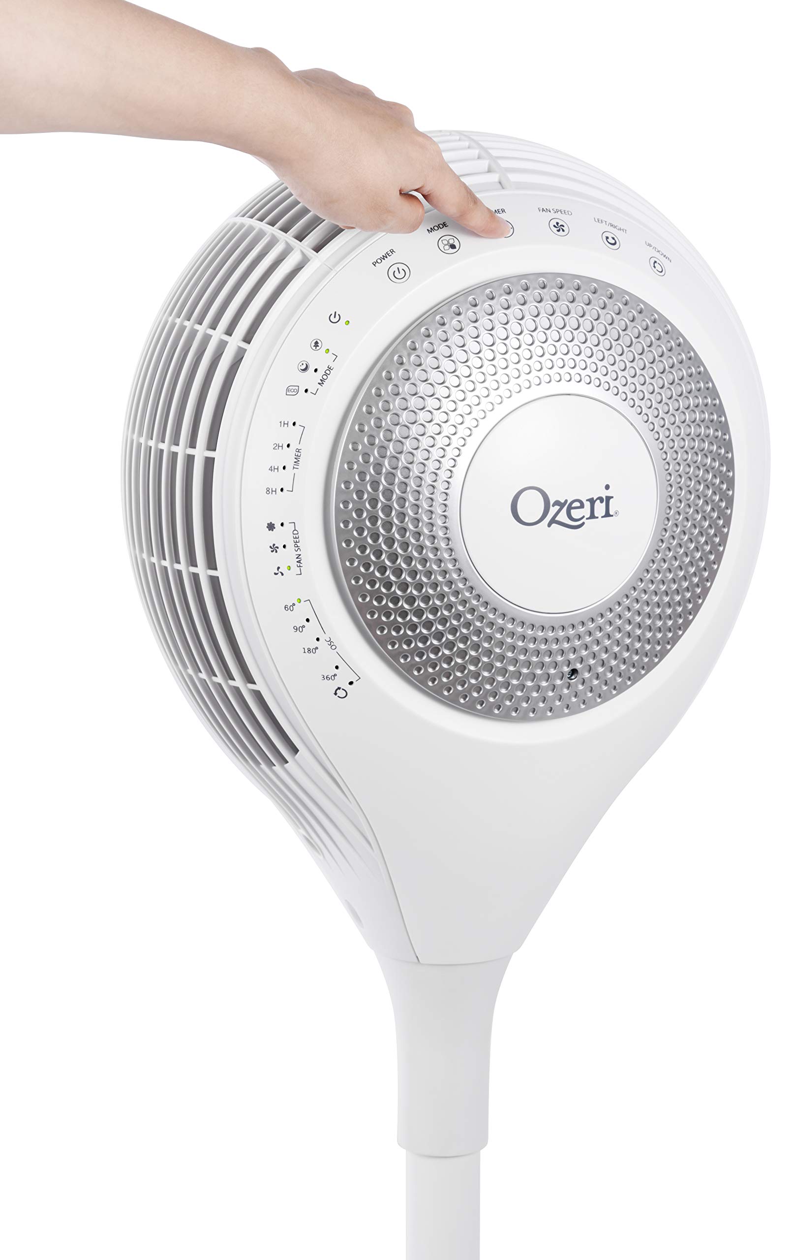 Ozeri 360 Duo Tower Fan with Dual Oscillation - Powerful Quiet Cooling for Home, Office & Bedroom