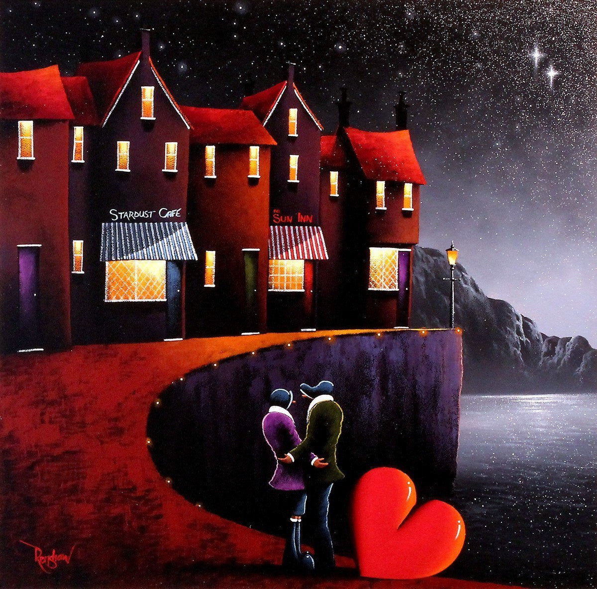 Original 'A Night Out on the Town' Painting - Wall Art for Living Room, Bedroom & Office Decor