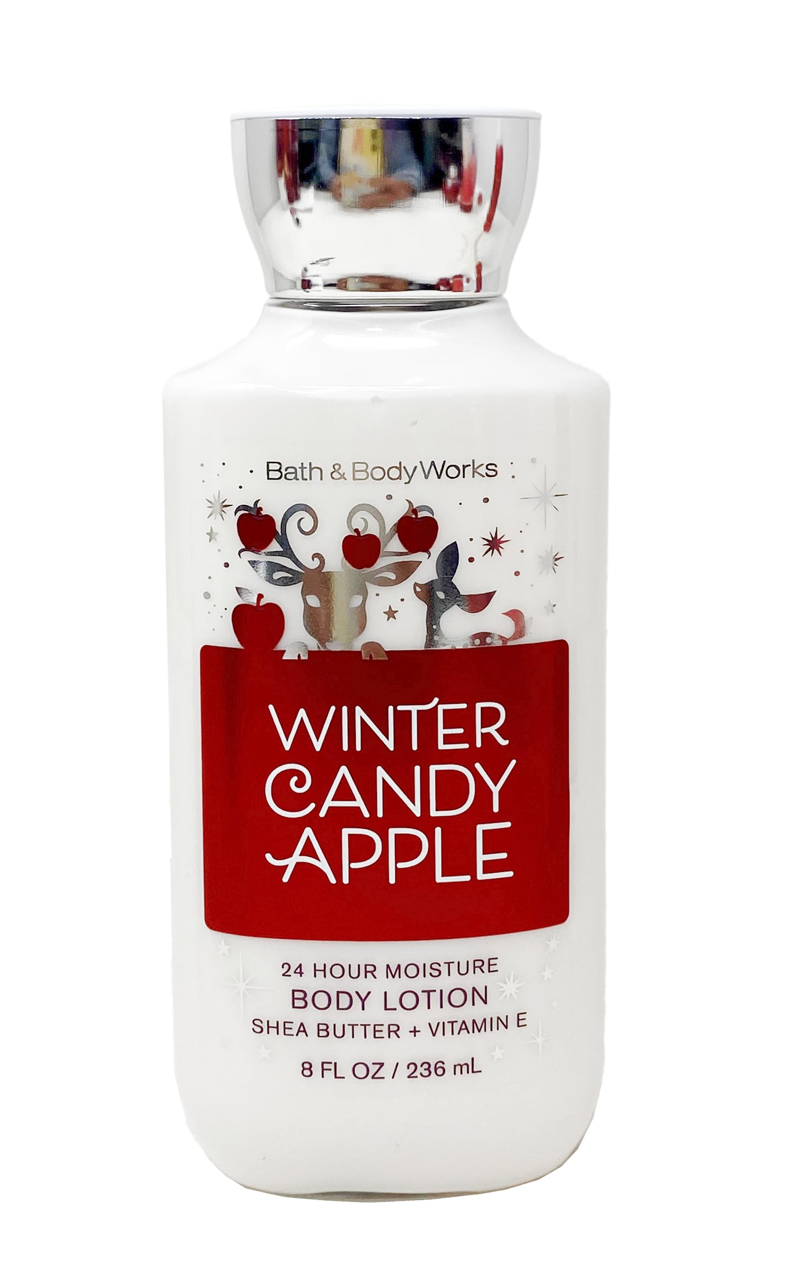 Bath & Body Works Winter Candy Apple Deluxe Gift Set - Fine Fragrance Mist, Shower Gel, Body Lotion & Hand Cream with Natural Oats Soap Sample | Perfect Holiday Gift & Self-Care Set for Women