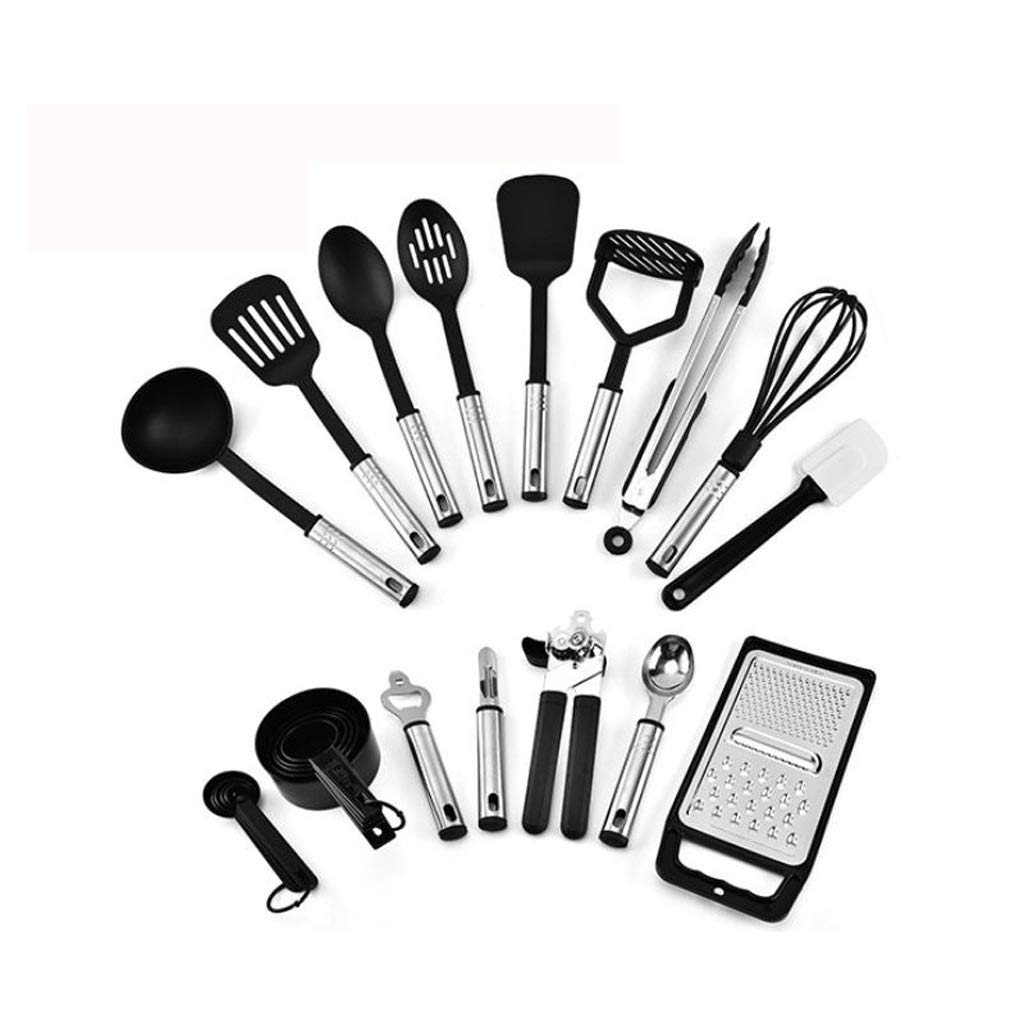 Premium 24-Piece Silicone Kitchen Utensil Set - Non-Slip Heat-Resistant Cooking Tools with Spatula, Spoon & Turner - Essential Cookware Gadgets for Baking, Frying & Meal Prep - Perfect Kitchen Tool Set for Home Chefs & Cooking Enthusiasts
