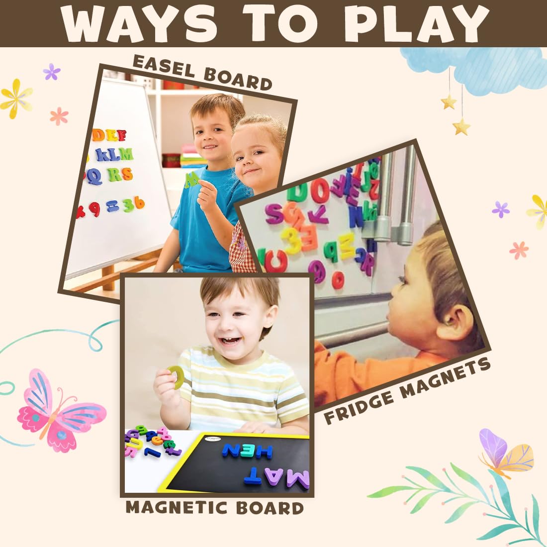Magnetic Alphabet Puzzle Board - 26 Letters EVA Foam ABC Learning Mat for Kids | Educational Toy for Toddlers | Capital Letter Jigsaw Game | Baby Gift (Random Color) | Perfect for Preschool Learning & Playroom Activities