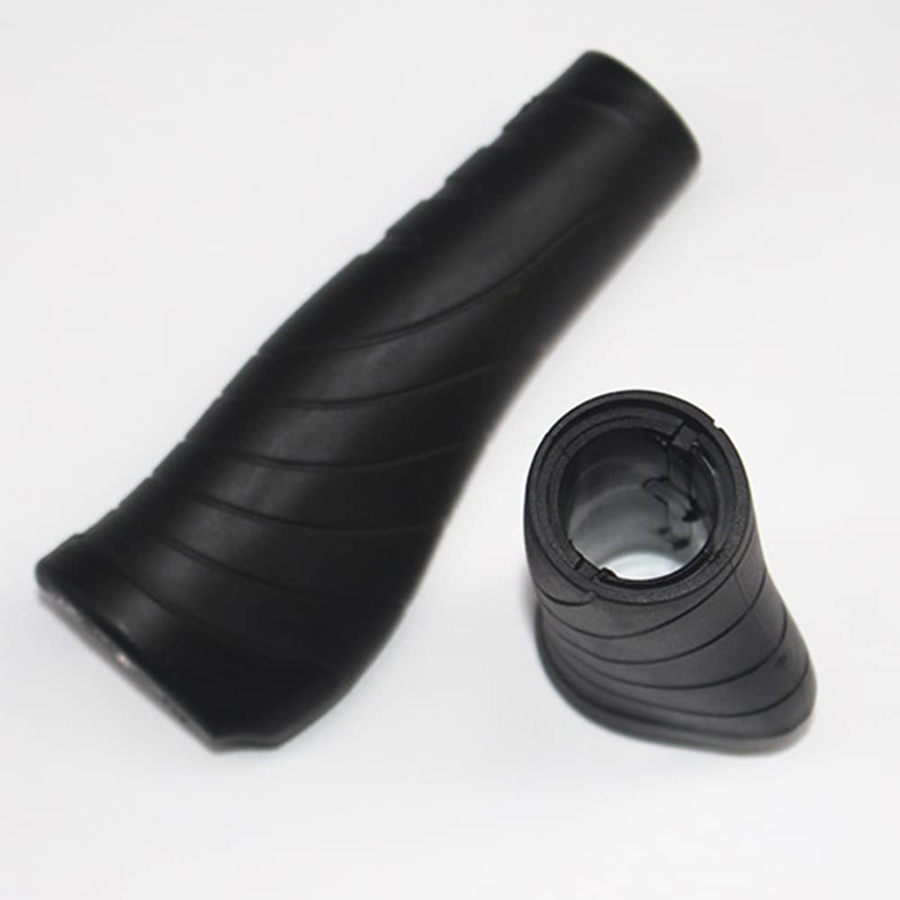 1 Pair TPR Rubber Bicycle Grips - Non-Slip Mountain Bike Handlebar Grips for MTB & Road Bikes - Comfortable Gear Shift Grips Cover for Cycling, Commuting & Outdoor Riding