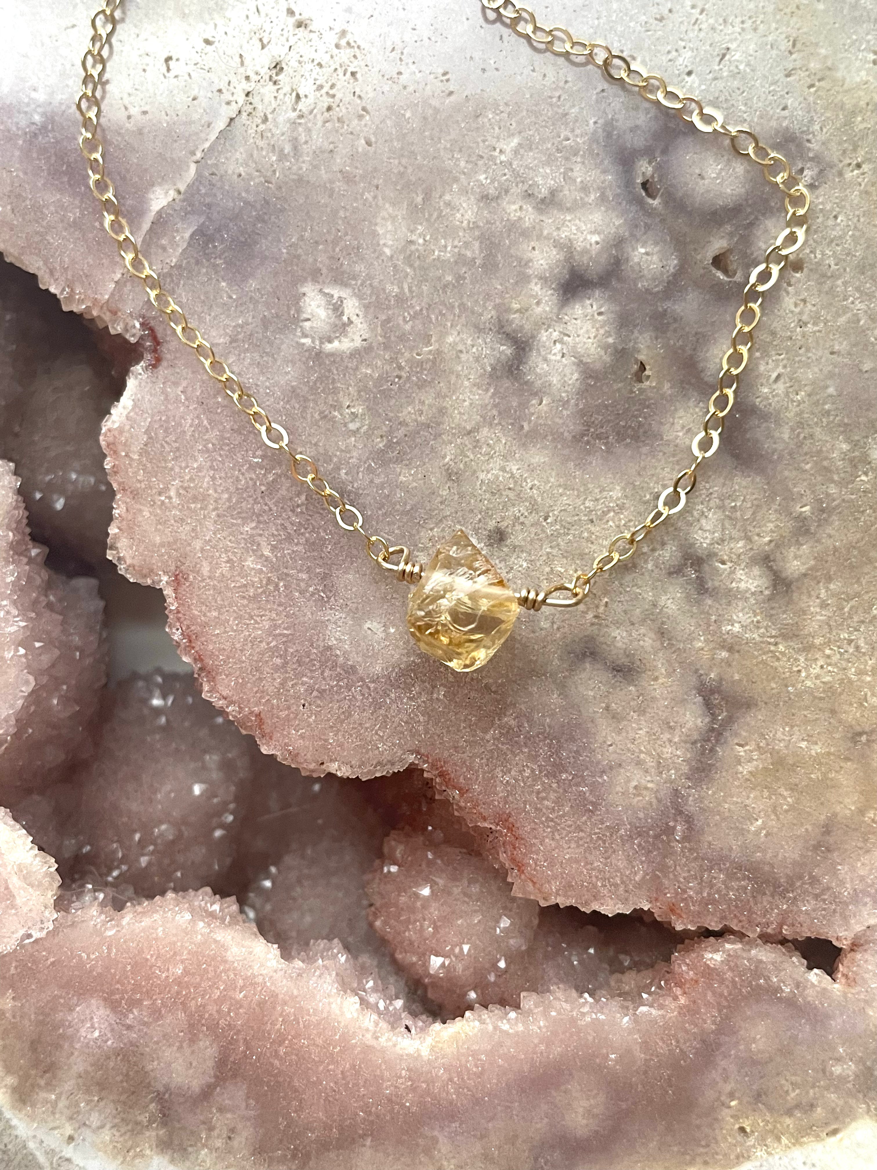 Natural Raw Citrine Gemstone Bracelet for Women - Healing Crystal Jewelry for Energy, Wealth & Positivity | Perfect for Meditation, Yoga & Spiritual Gifts