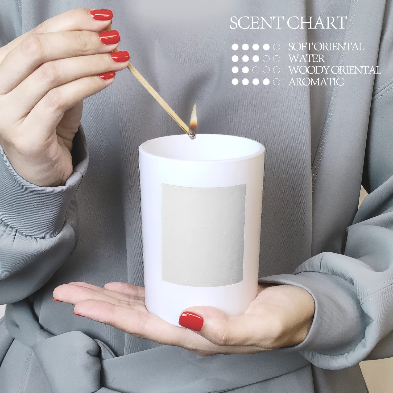 Premium White Tea Scented Soy Candle - 8.8oz All Natural Essential Oil Aromatherapy Candle | 50 Hours Burn Time | Relaxing Home Spa Gift for Women | Perfect for Meditation, Yoga & Stress Relief | Includes Elegant Gift Box