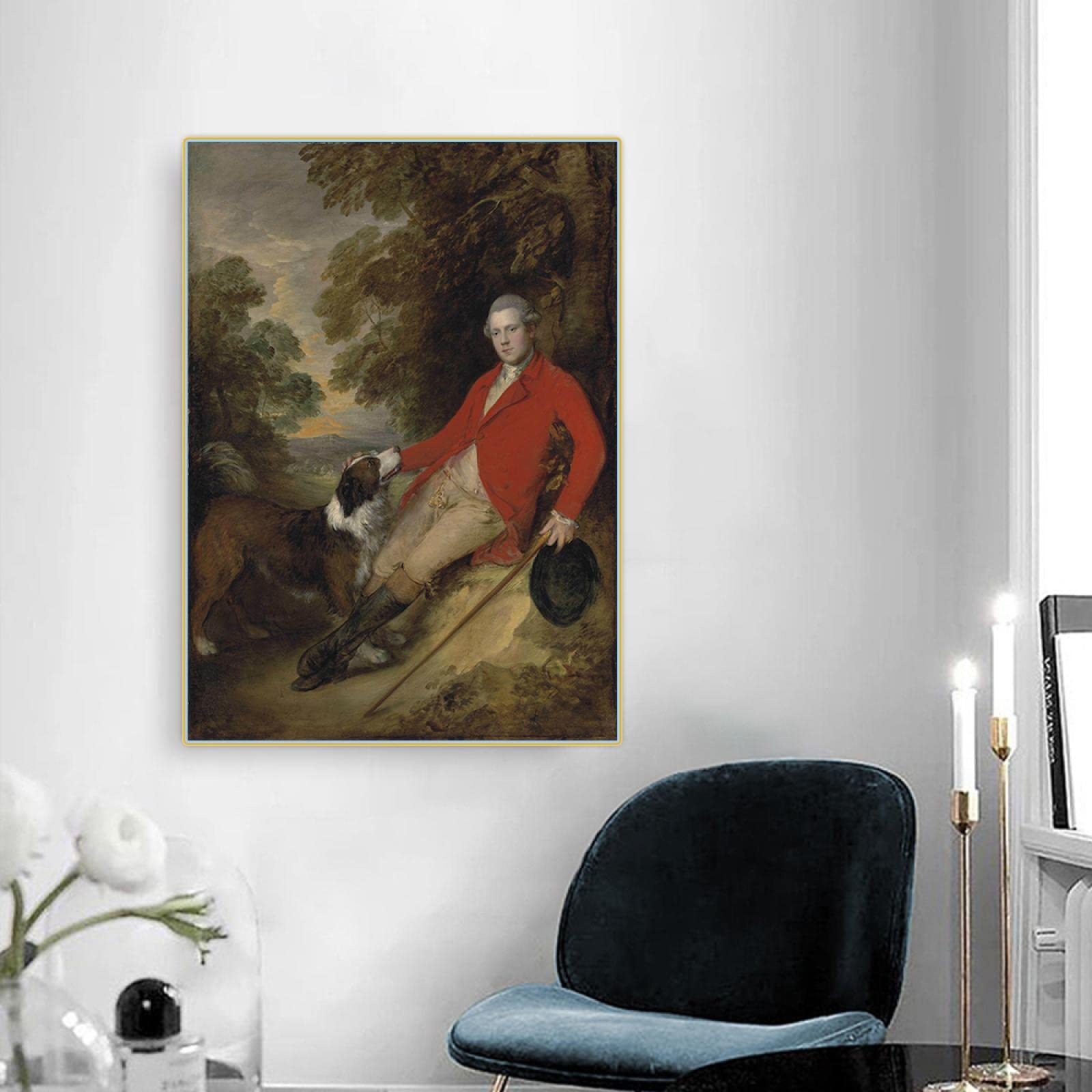 Thomas Gainsborough 'Philip Stanhope, 5th Earl of Chesterfield' Canvas Oil Painting Wall Art - Premium Frameless Canvas Prints for Living Room, Bedroom & Office Decor