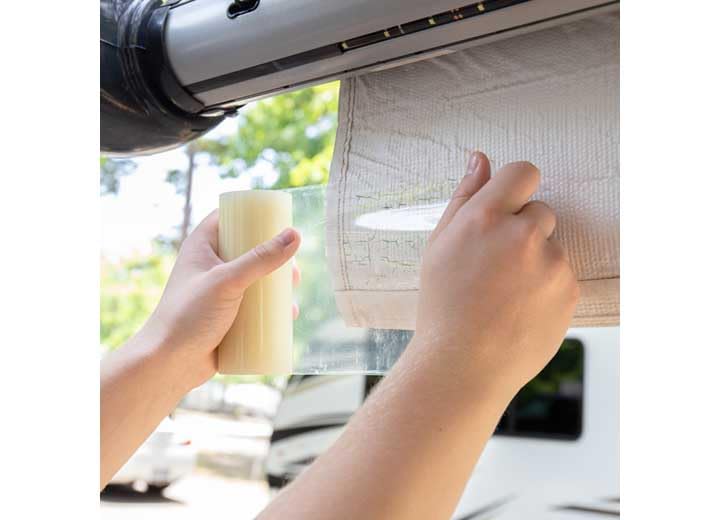 Camco 42623 5-Inch x 15-Foot Heavy Duty Awning Repair Tape - Waterproof & UV Resistant for RV, Boat, and Outdoor Canopy Repairs