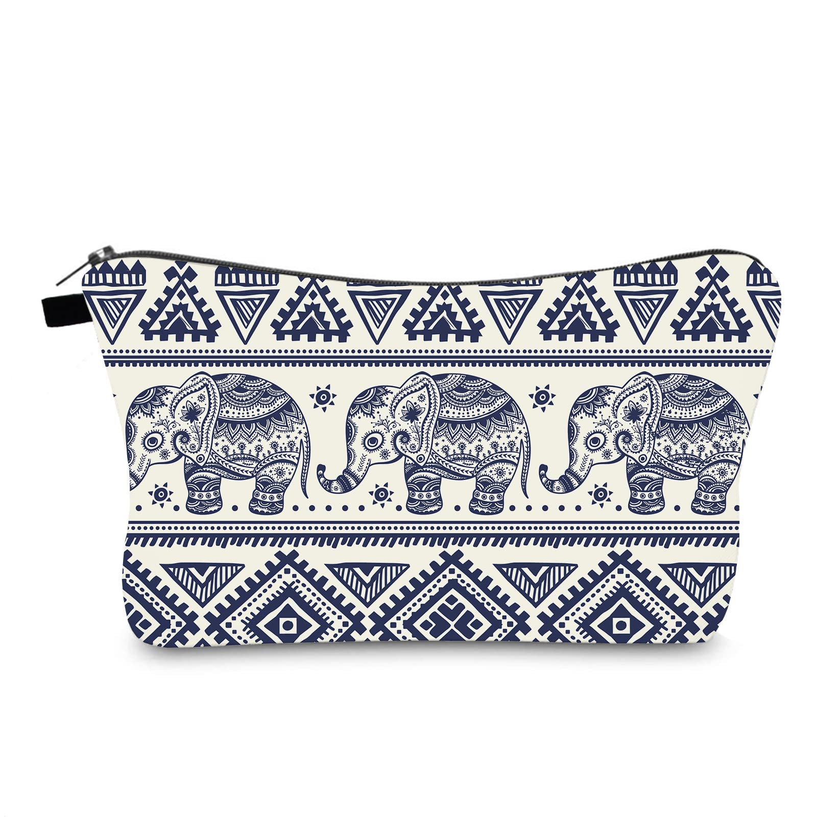 Elephant Makeup Bag for Women - Small Travel Cosmetic Organizer Pouch with Zipper, Waterproof Toiletry Storage Case | Perfect for Travel, Gym, and Daily Use