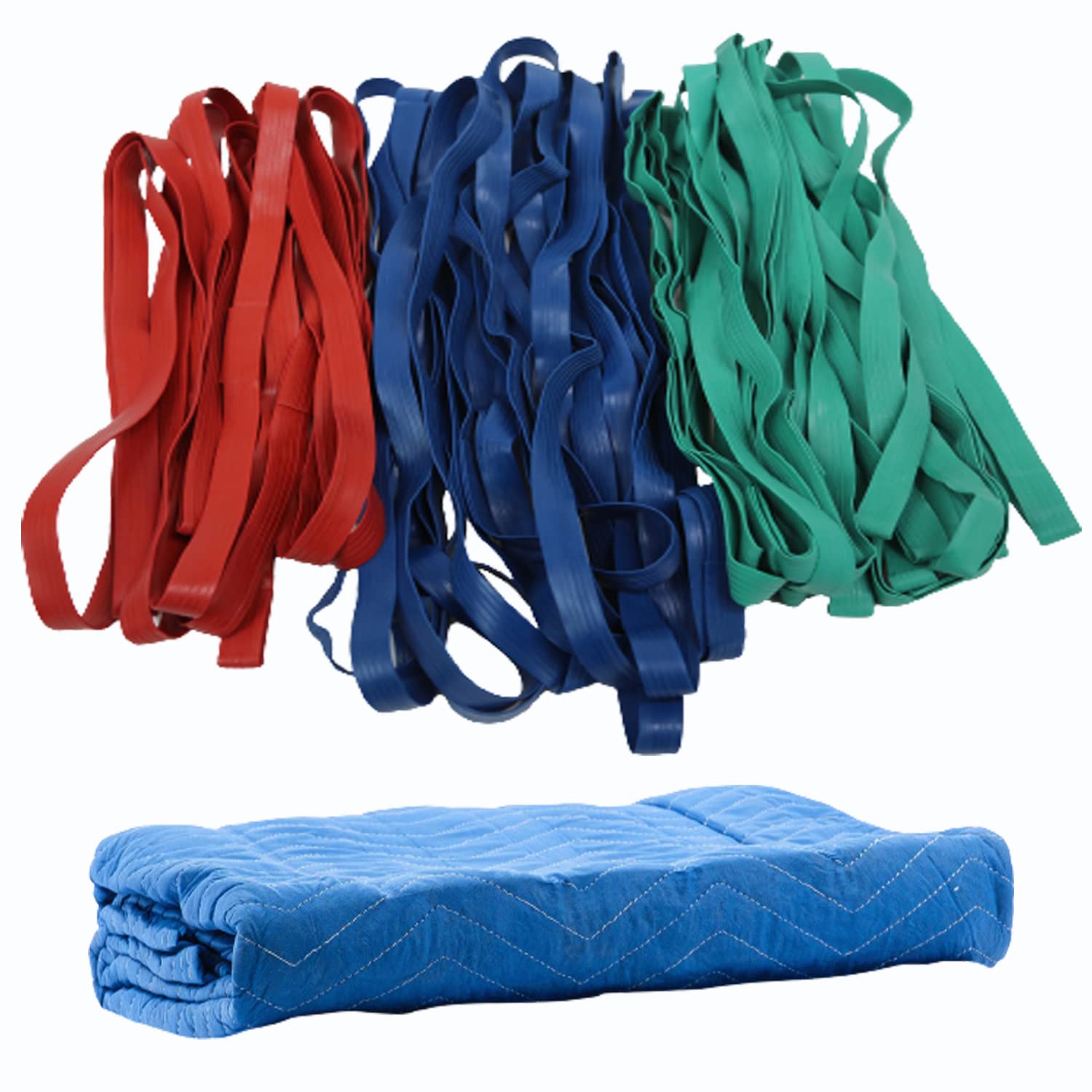 Mytee Products Economy Moving Blankets & Rubber Bands Set (12 Pack) - 30