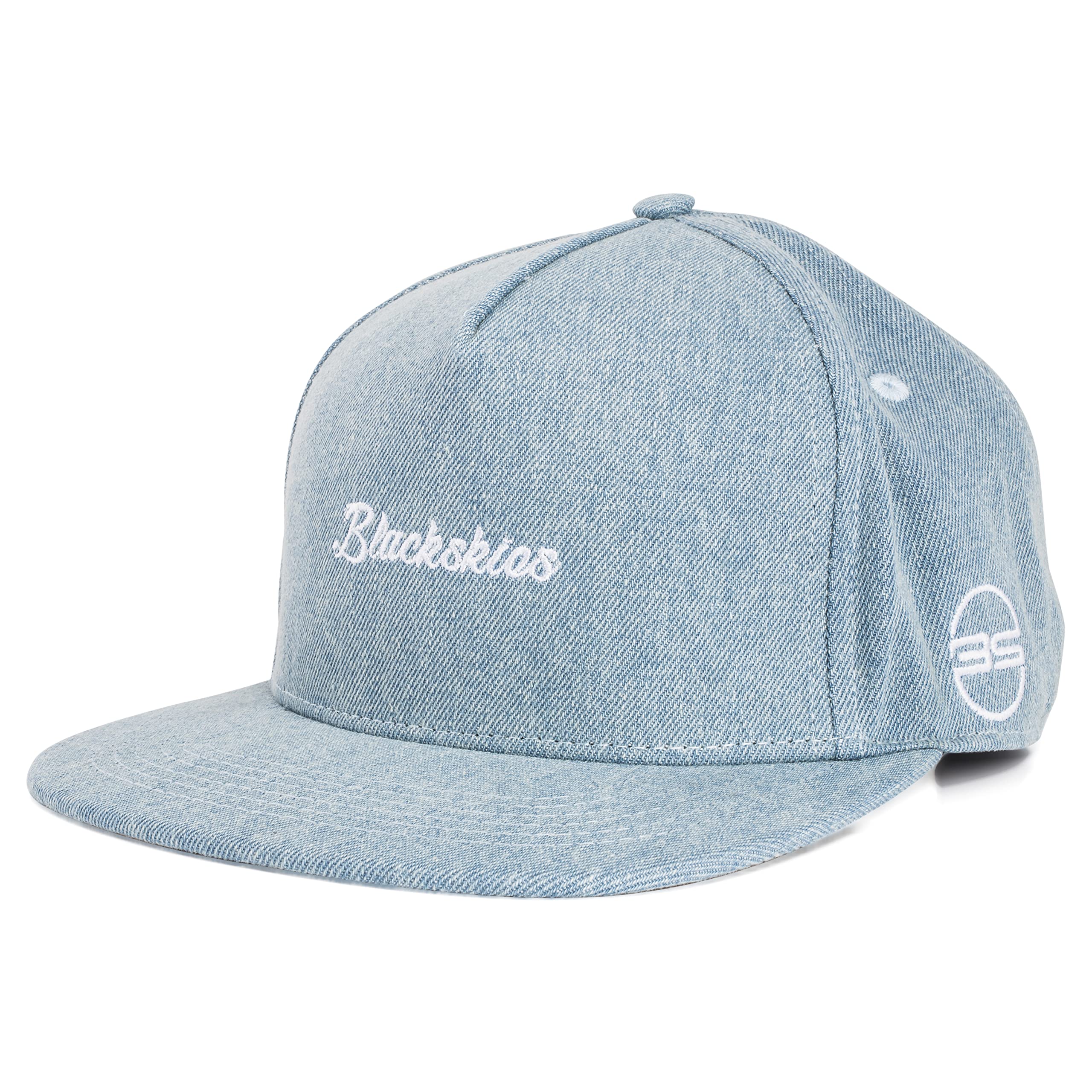 Blackskies Eos Snapback Cap - Premium Unisex Denim Baseball Hat with Jeans Visor | Stylish Casual Wear for Men & Women | Perfect for Outdoor Activities, Sports & Street Fashion