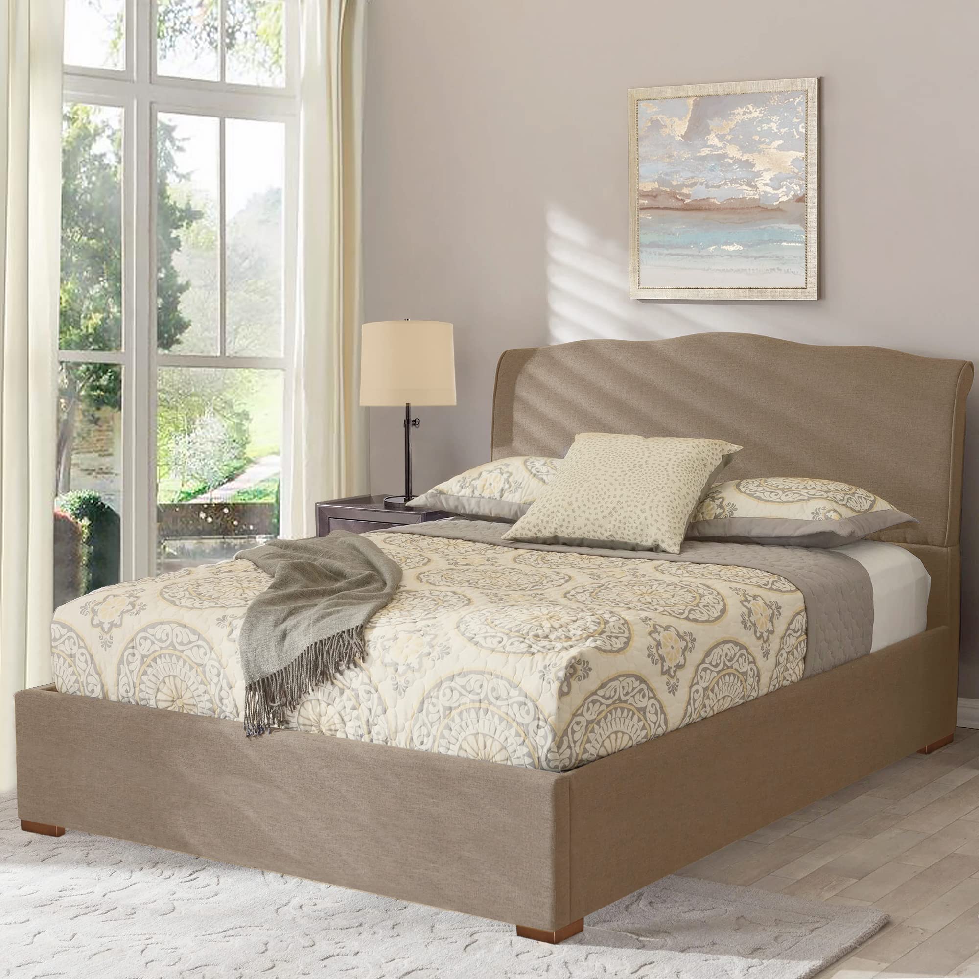 1 Inch Wooden Bed Risers & Furniture Risers - Set of 4 Solid Wood Sofa Feet for L-Shaped Couches, Dressers, Beds - Lift & Level Furniture for Better Storage & Comfort (Home, Office, Dorm Use)