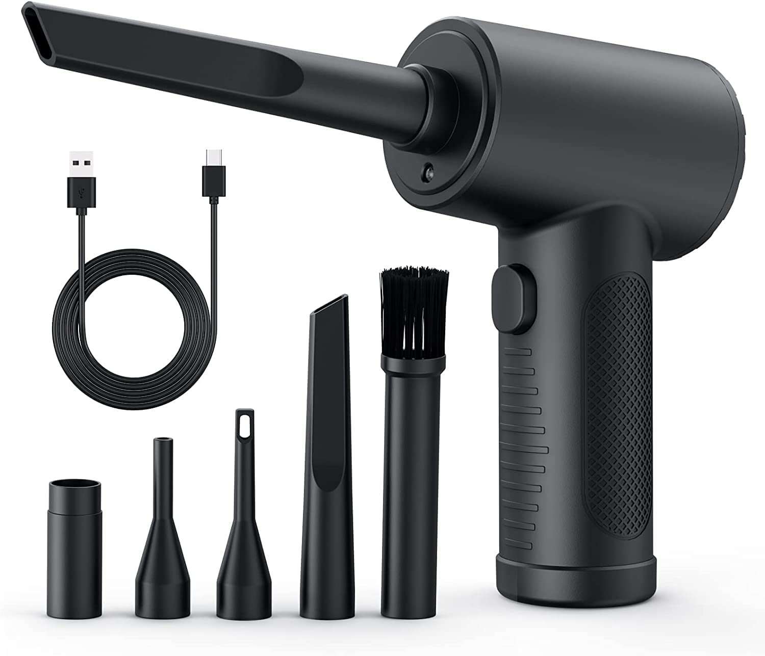 VAKYOU Compressed Air Duster with 3 Speed Settings - Powerful Air Blower for Computer Keyboard Cleaning, Car Electronics Maintenance & Home Dusting | Perfect for PC Components, Laptop Vents, Camera Lenses & Office Equipment