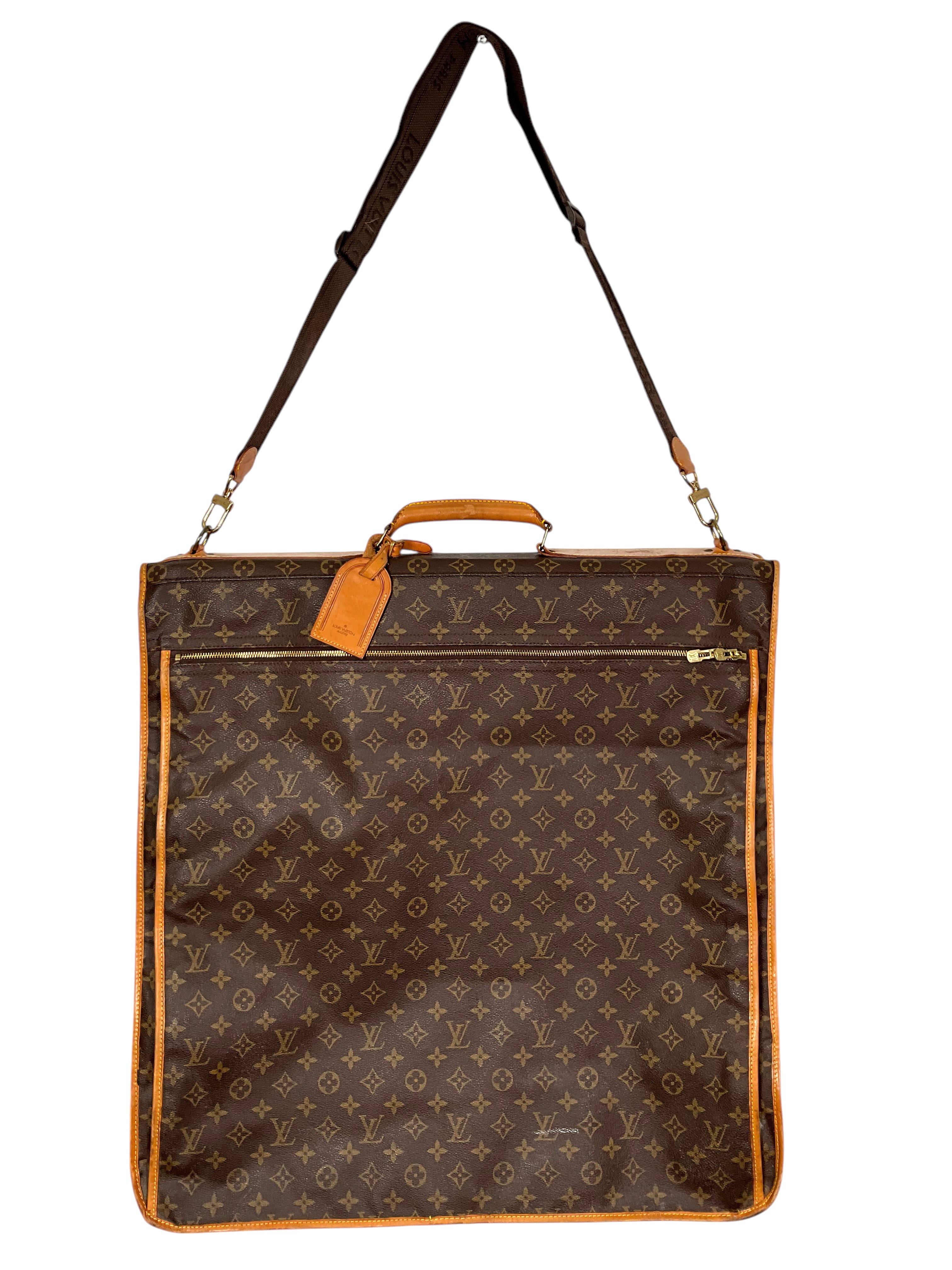 Authentic Louis Vuitton Monogram Canvas Garment Travel Bag - Luxury Weekender Duffle for Business Trips & Vacation Getaways