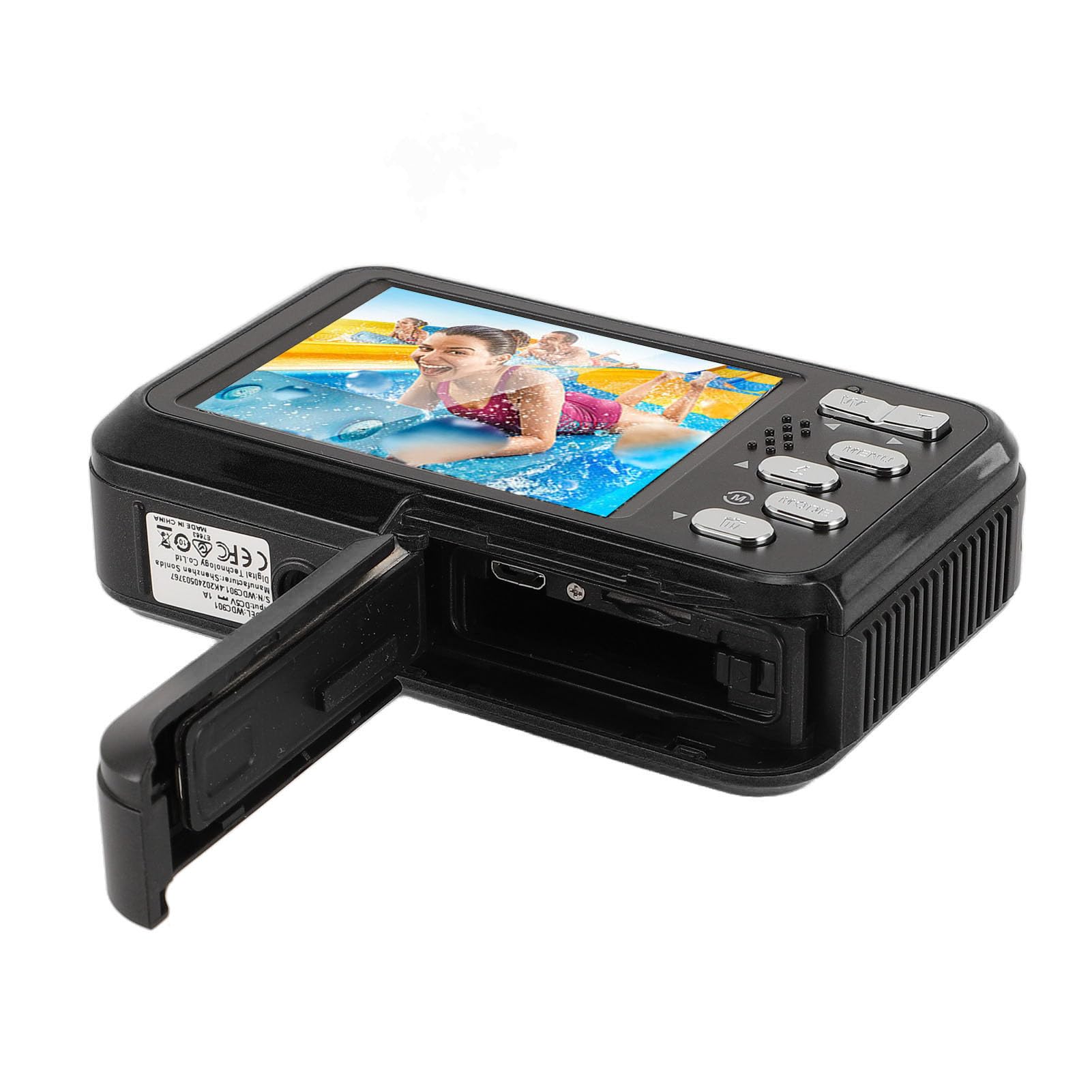 4K Underwater Camera with Autofocus - 48MP HD Dual Screen Digital Camera for Snorkeling & Diving | 11FT Depth Waterproof | Compact Floating Design | Perfect for Beach Vacations, Pool Parties & Marine Photography (Black)