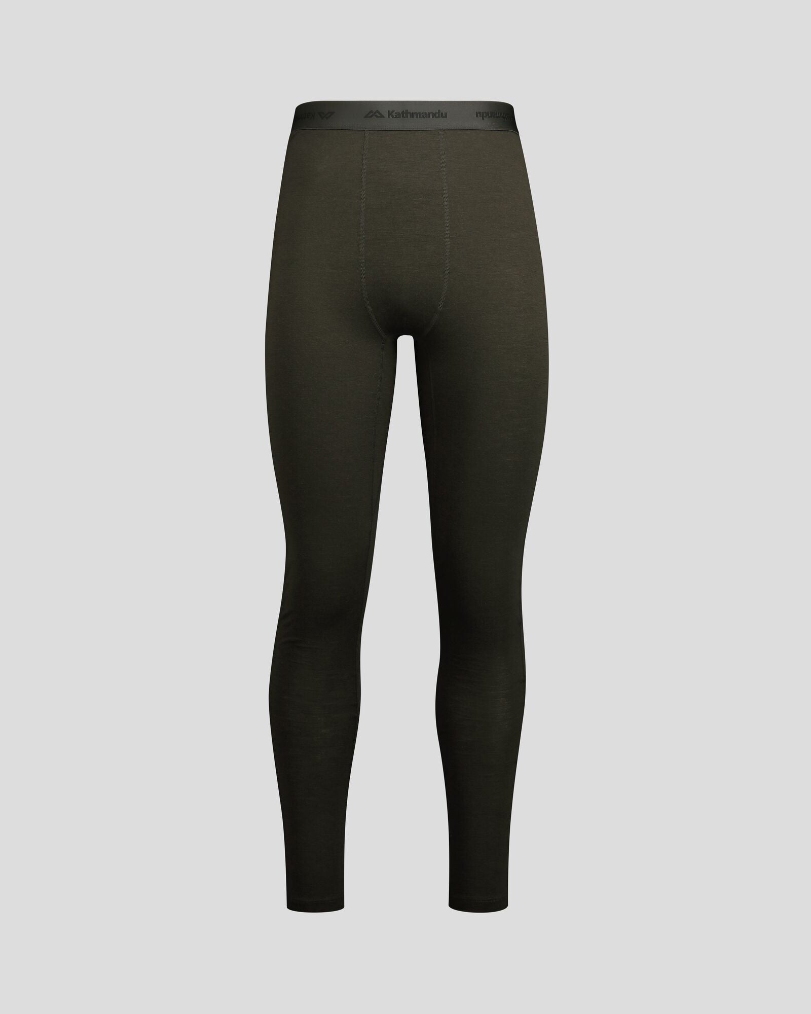 Men's K Merino 125 Baselayer Long Johns - Dark Moss | Premium Merino Wool Thermal Underwear for Cold Weather Hiking, Skiing & Winter Sports