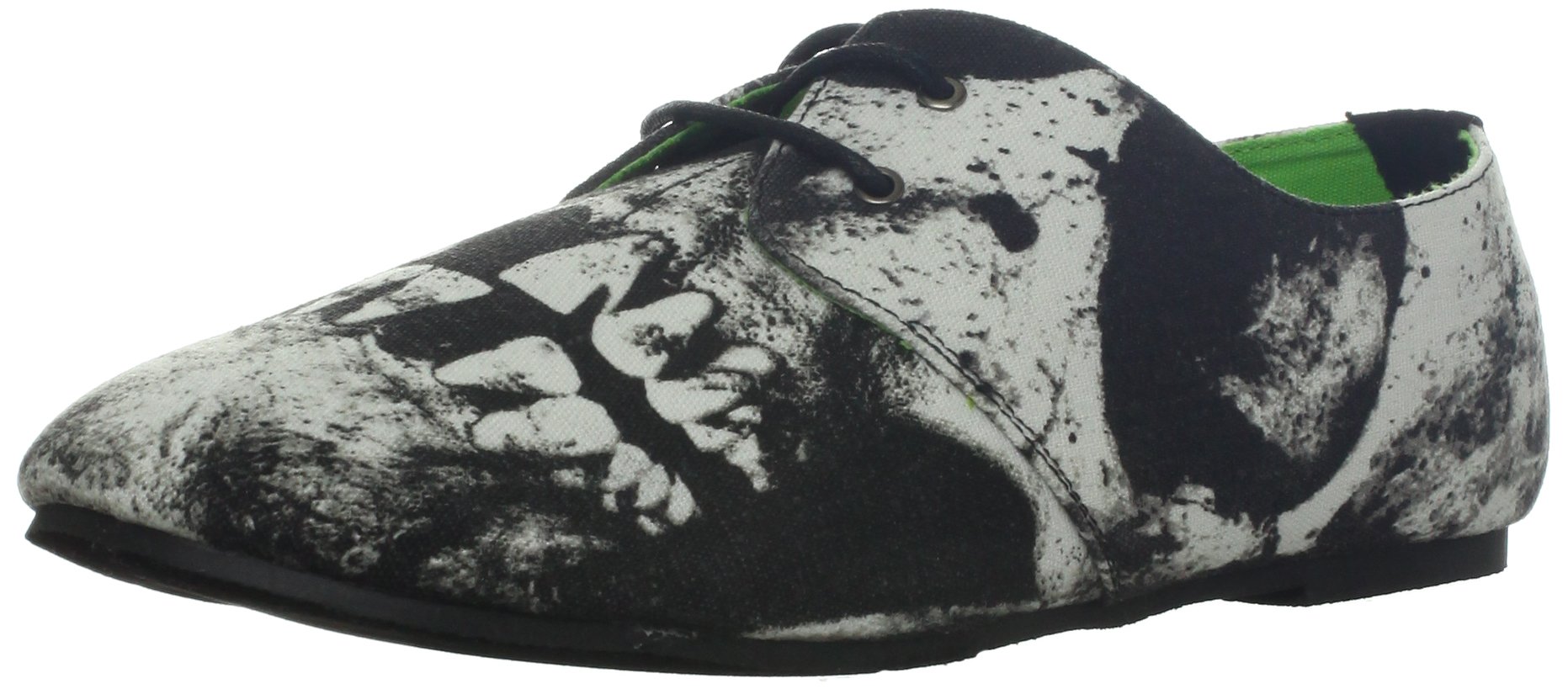 Iron Fist Women's Loose Tooth Flexi Flat Shoes - Gothic Punk Rock Fashion Sneakers for Casual Wear & Concert Outfits